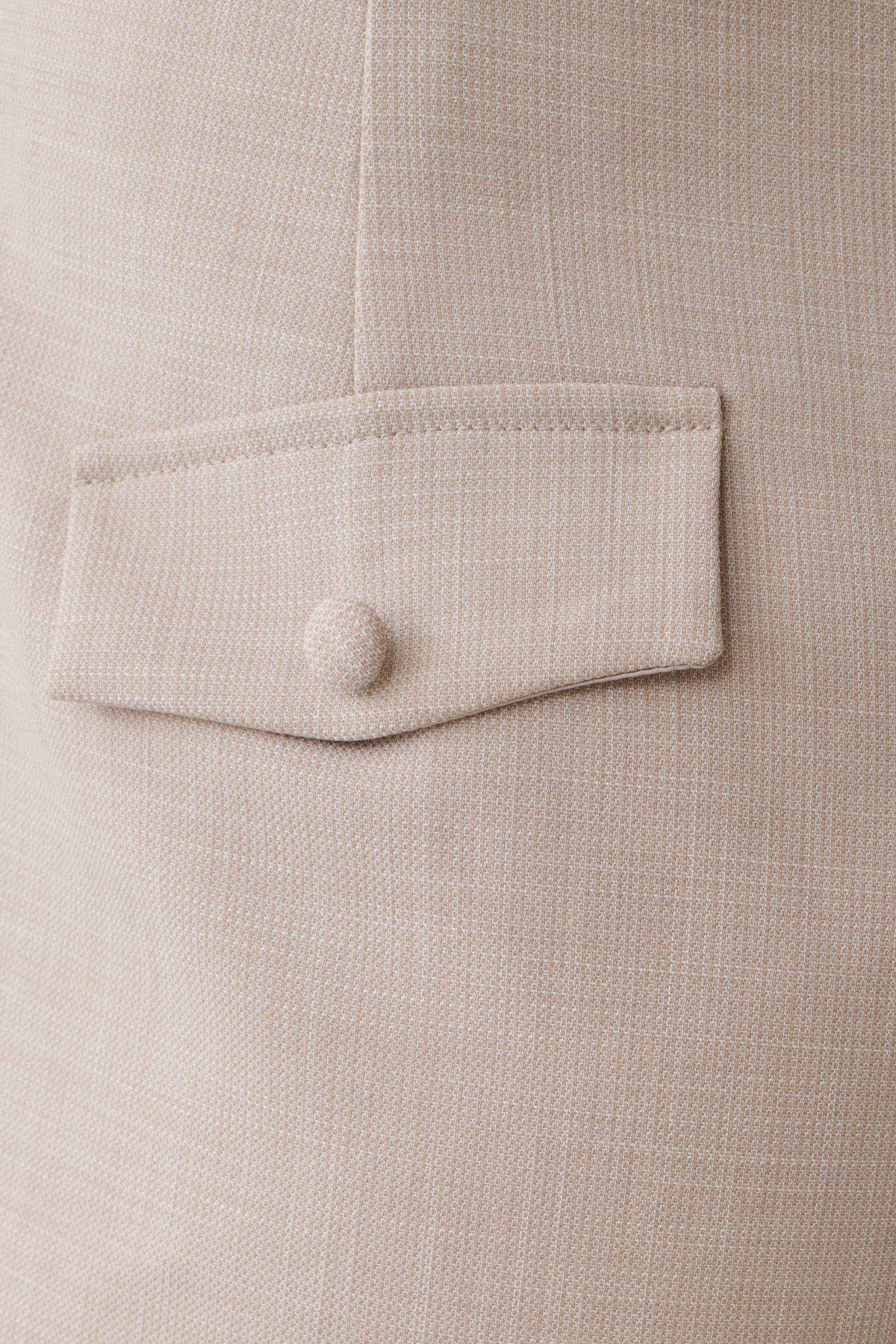 Solenne Suiting Shorts Natural Marle