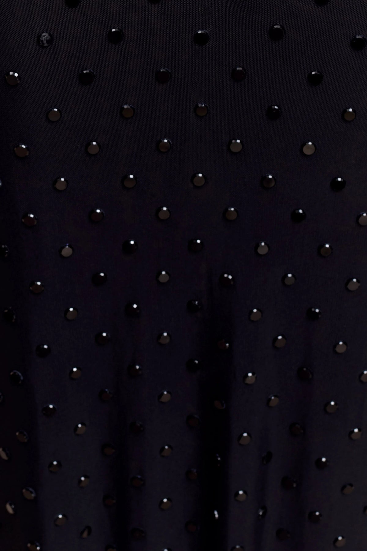 Acadia Diamante Long Sleeve Maxi Dress Black