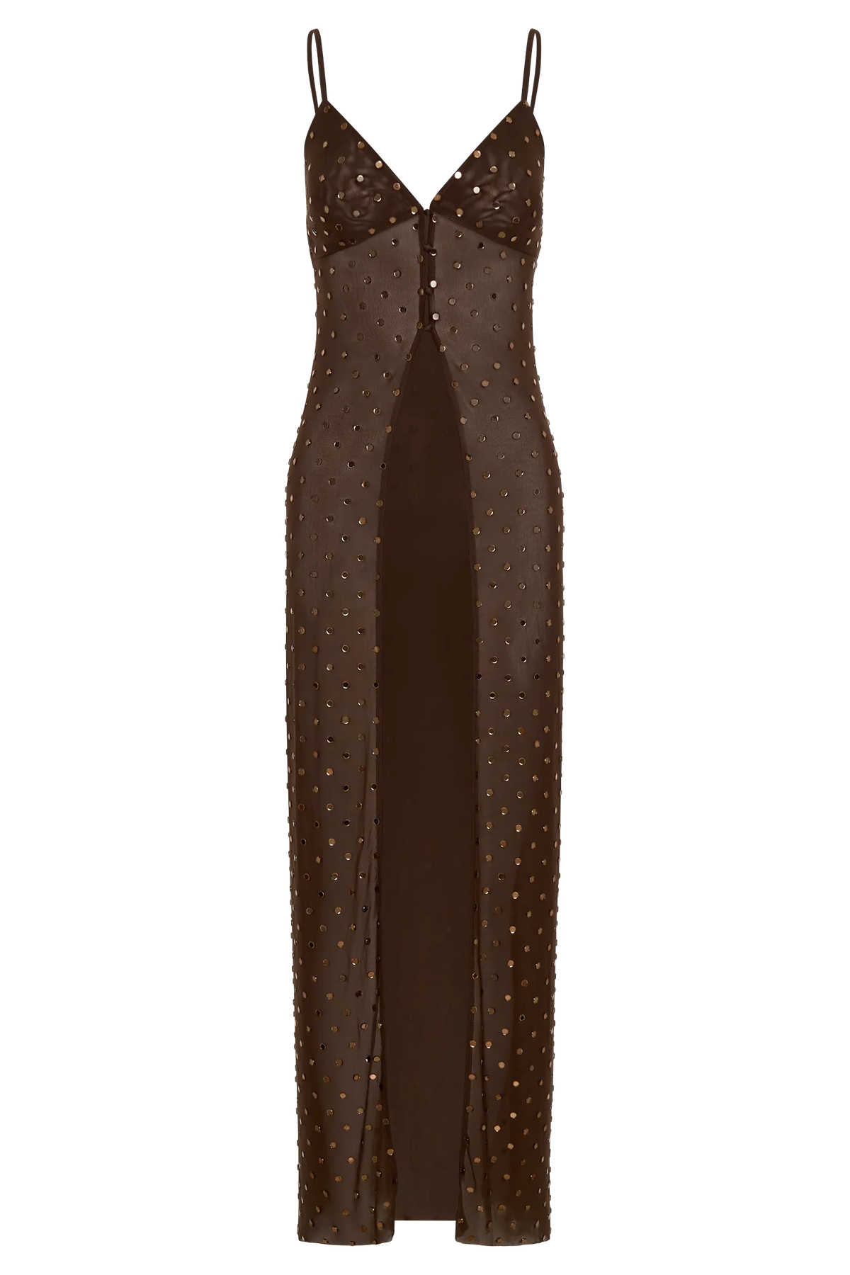 Jackie Longline Diamante Top Chocolate