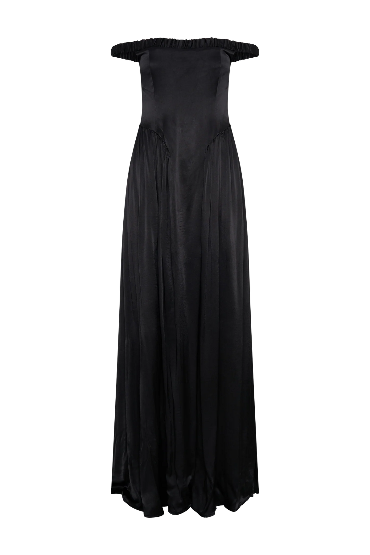 Coco Dropped Waist Maxi Dress Black