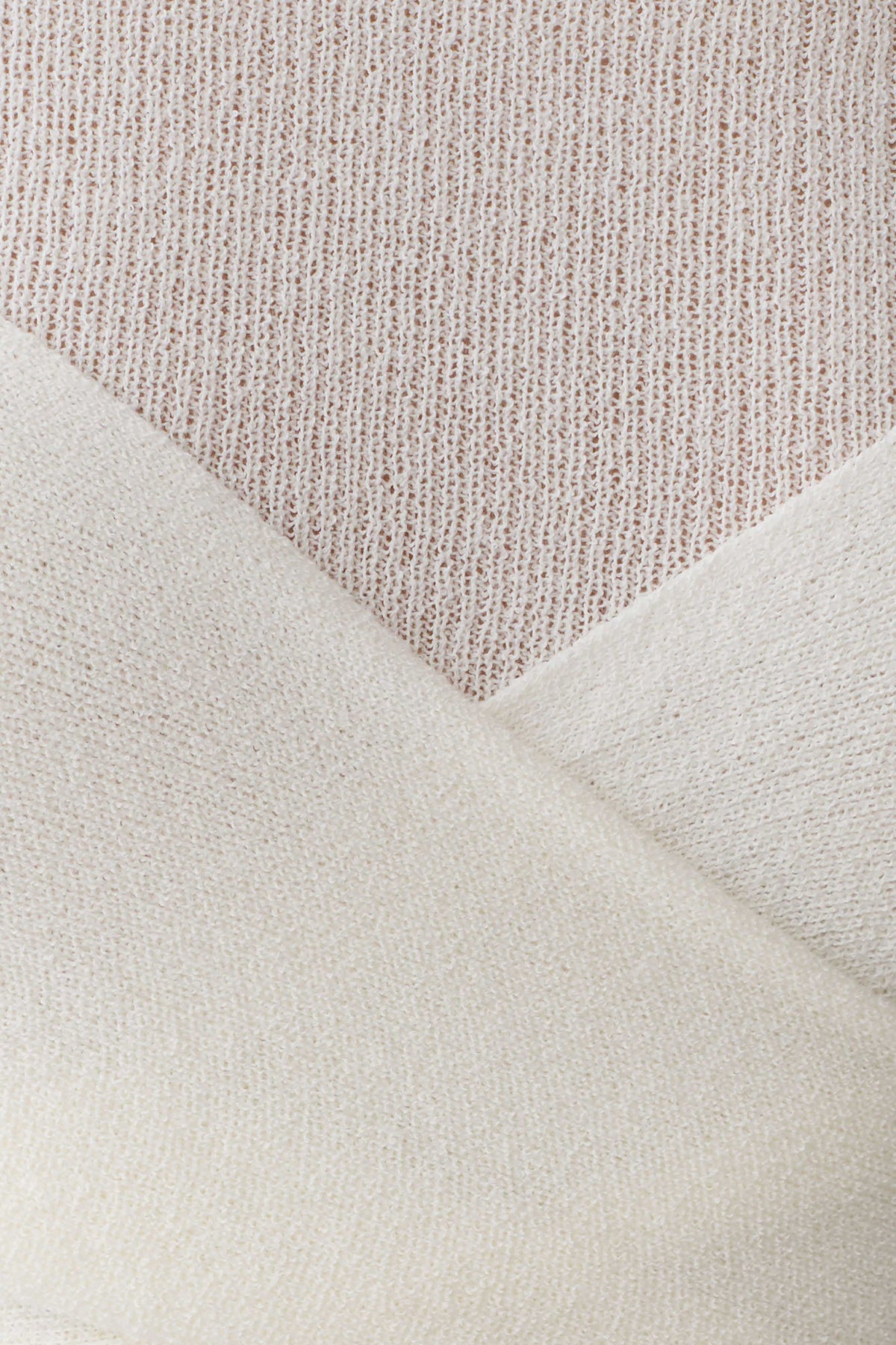 Lawson Wrap Knit Long Sleeve Top White