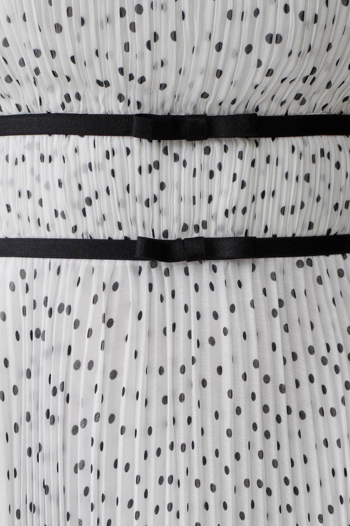 Clarisse Pleated Maxi Dress Polka Dot
