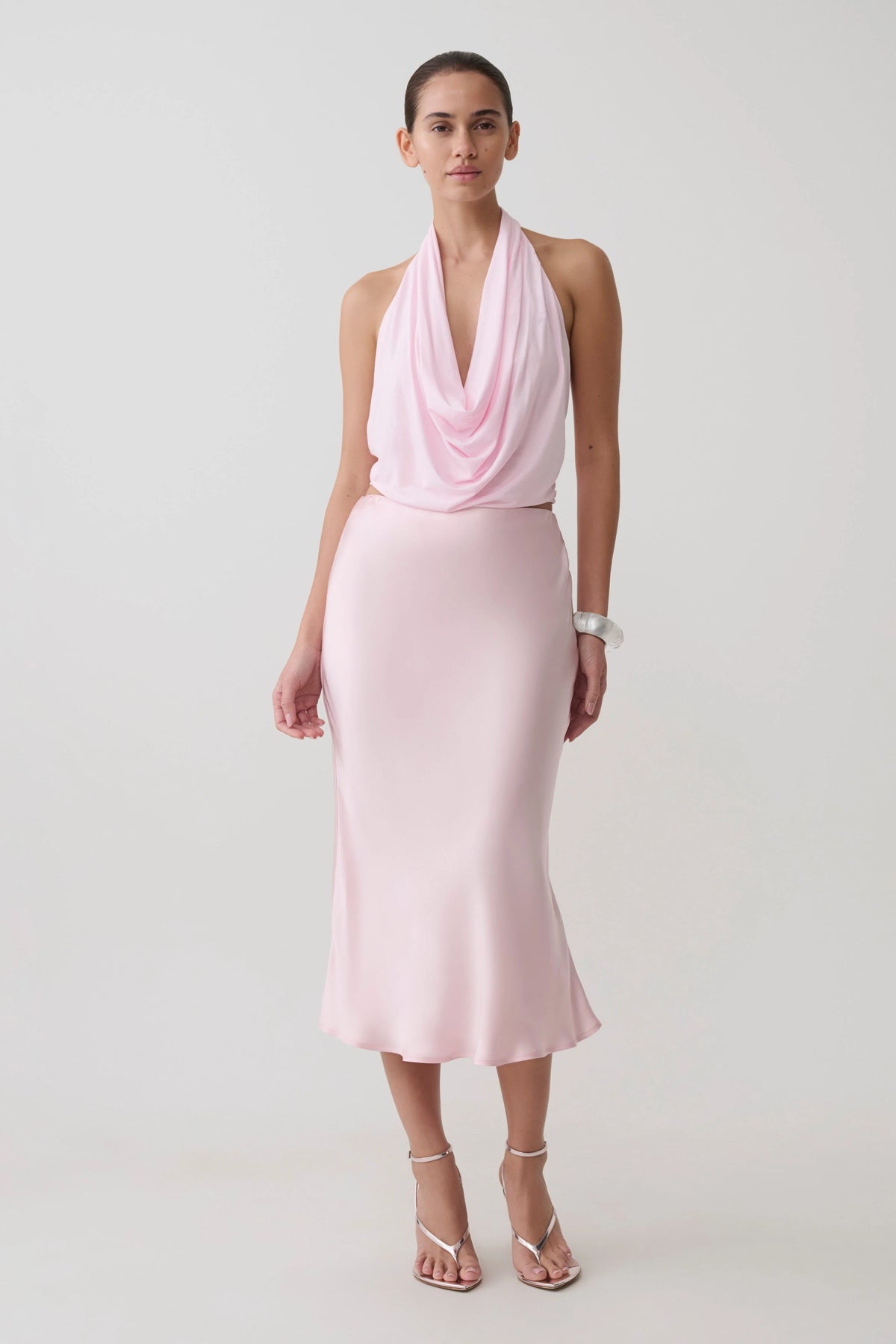 Huyen Cowl Front Modal Top Ballet Pink