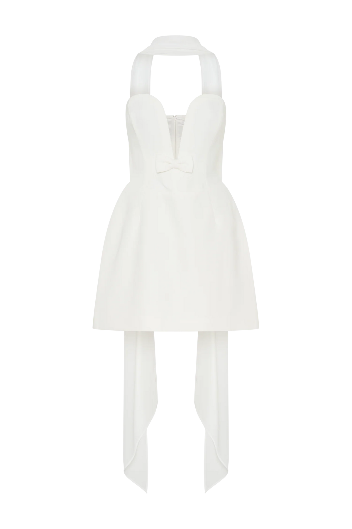 Orellia Strapless Suiting Mini Dress Ivory