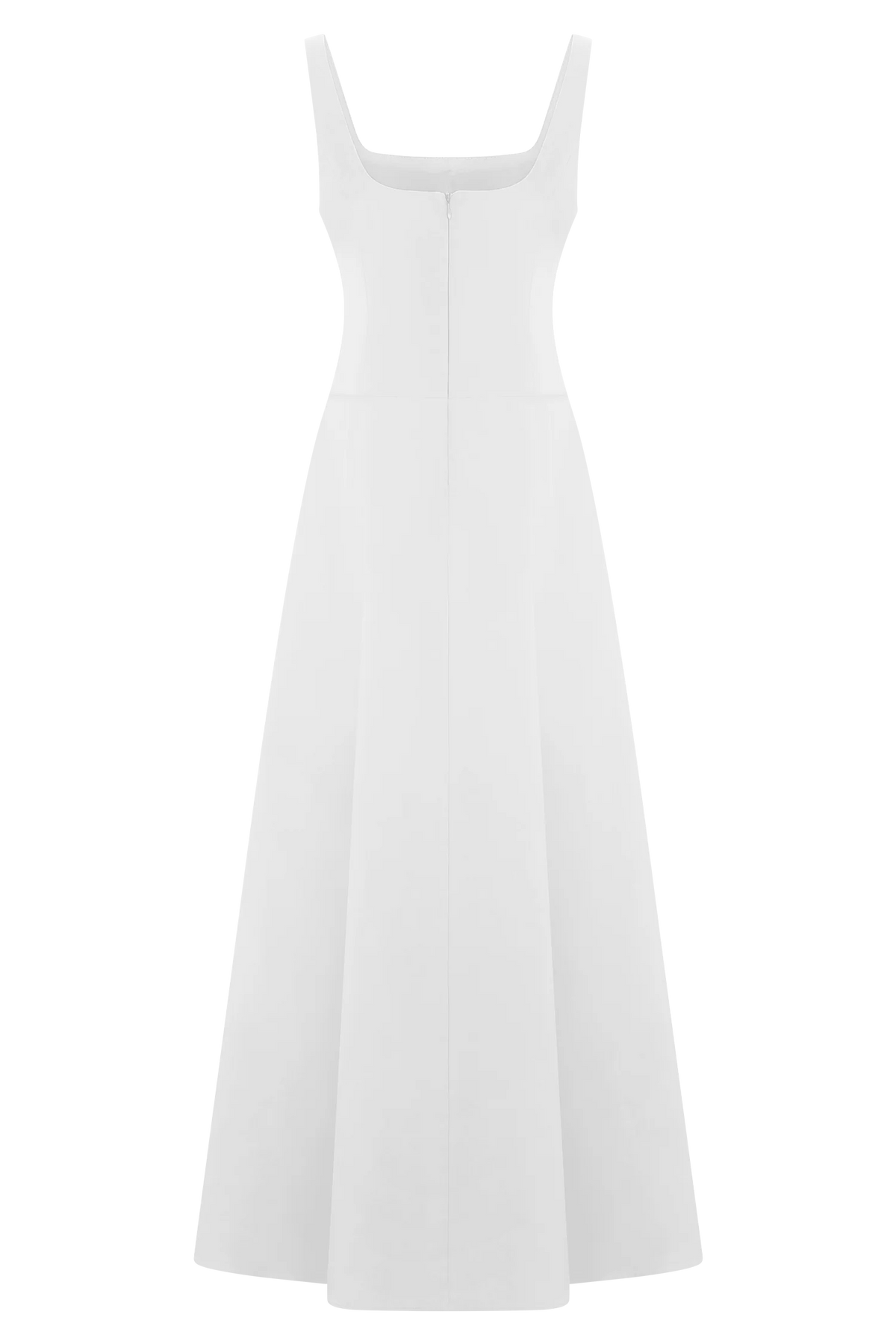 Salma Drop Waist Cotton Maxi Dress White