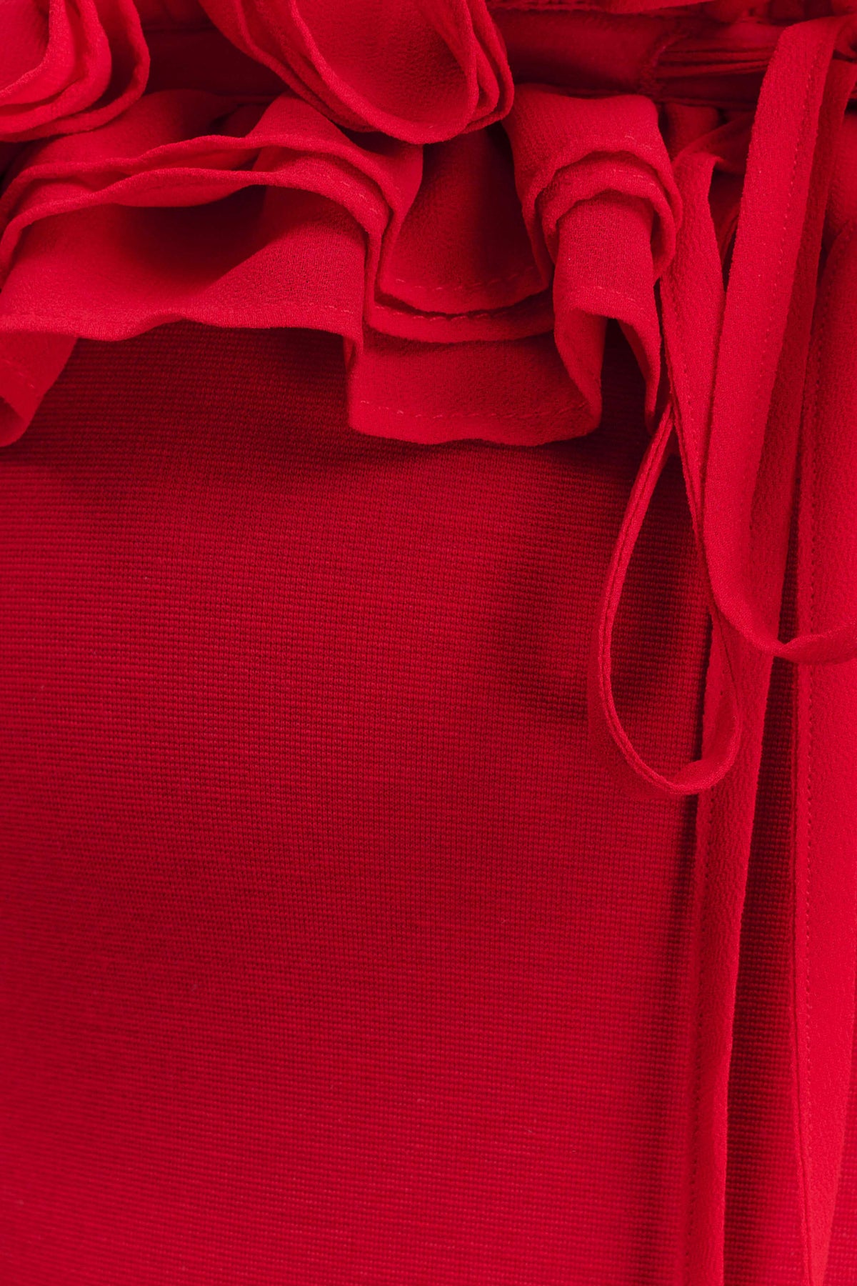Nova Ruffle Off Shoulder Maxi Dress Ruby
