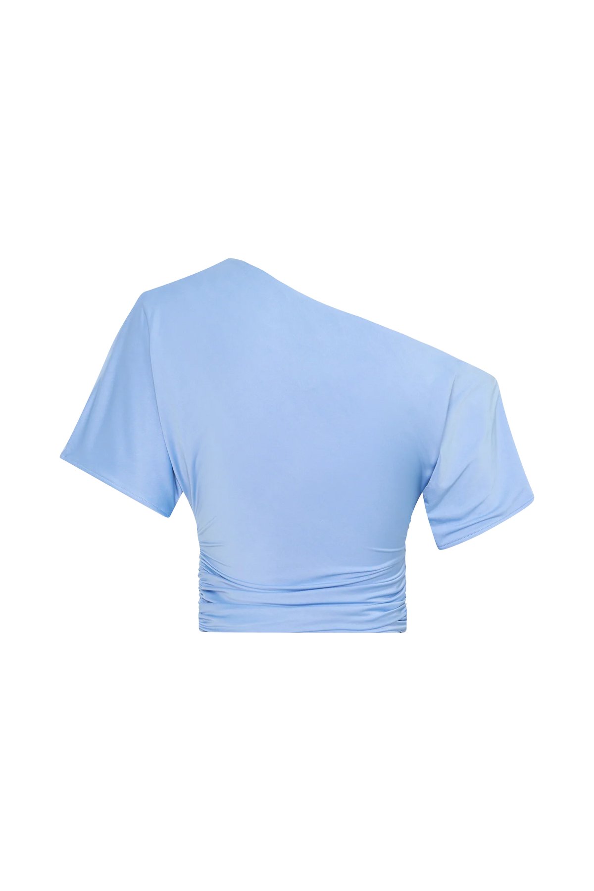 Luu Off Shoulder Slinky Top Sea Blue
