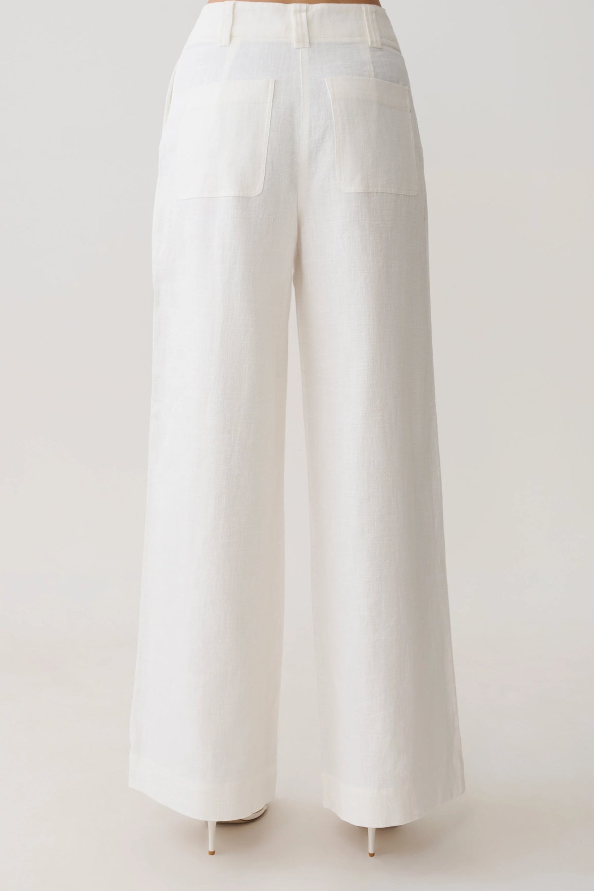 Brielle Straight Leg Pant White