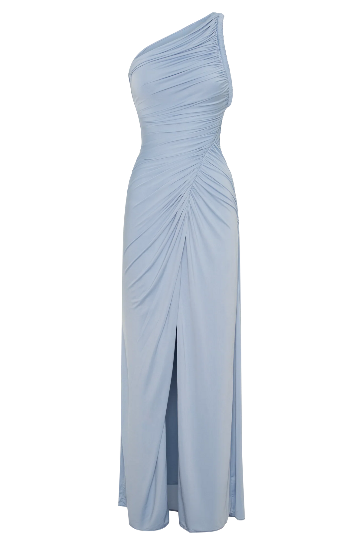 Ryn Twisted One Shoulder Maxi Dress Sky Blue
