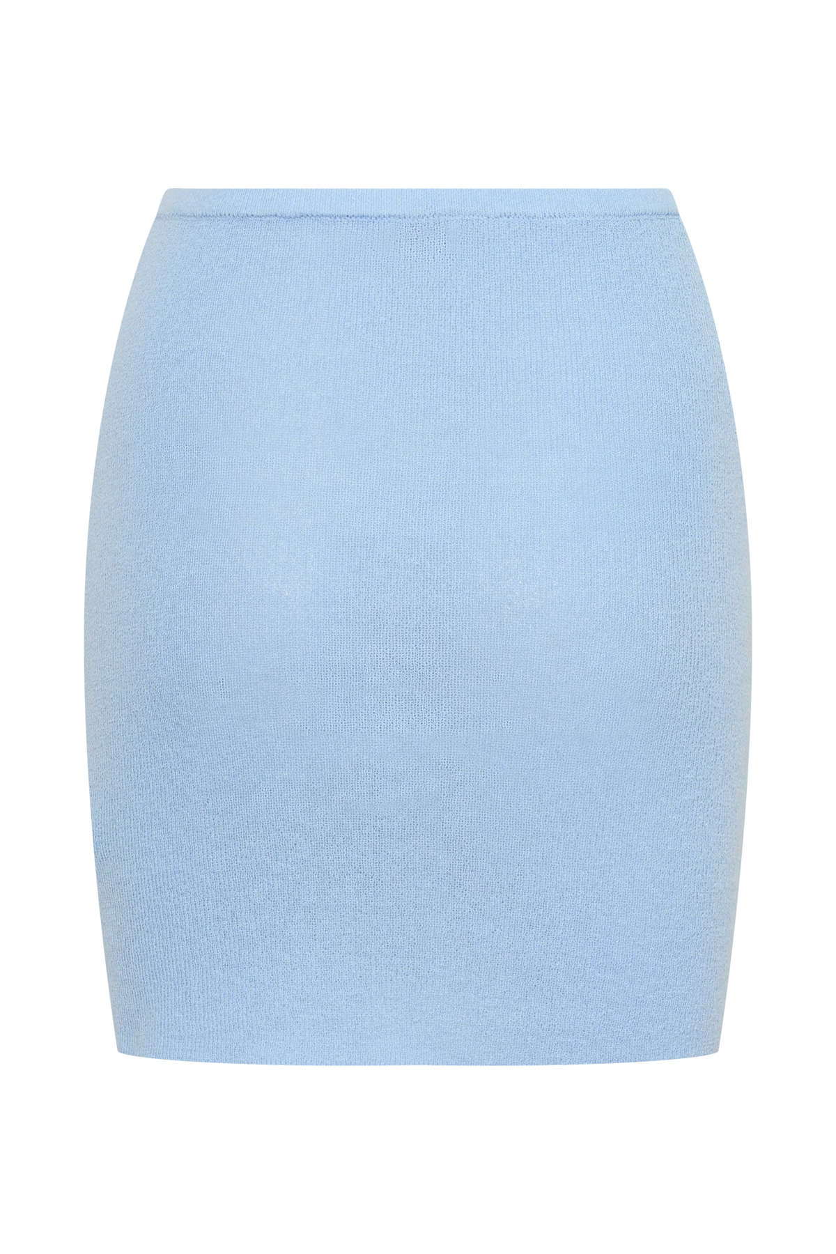 Loura Mid Rise Knit Mini Skirt Cornflower Blue