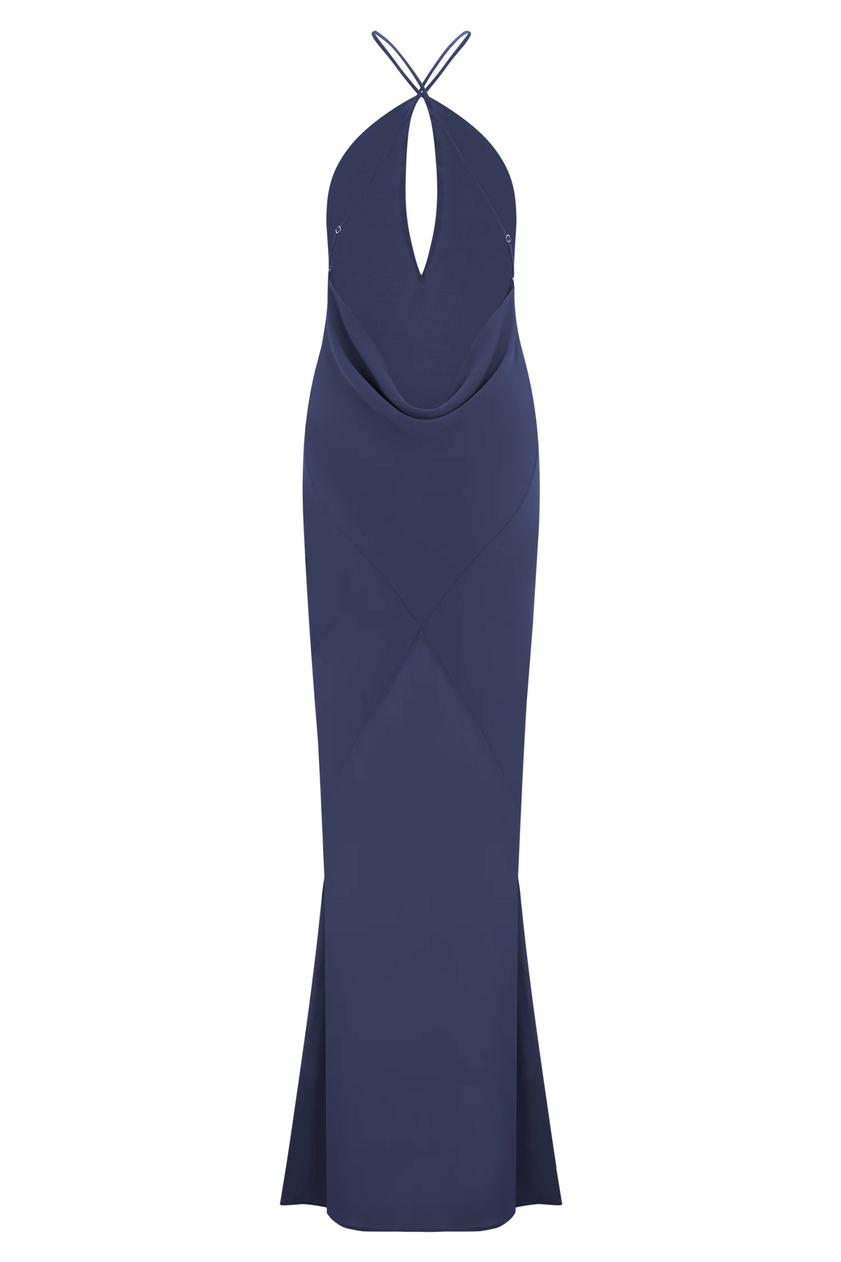 Nerea Slip Halter Maxi Dress Purple Ink