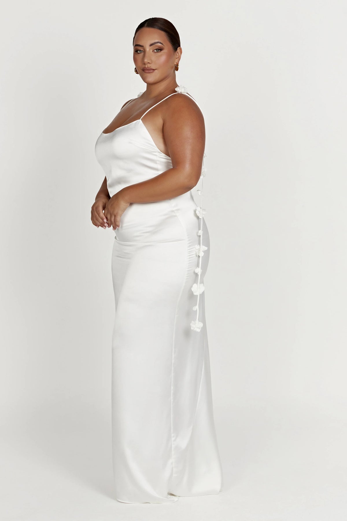 Elenora Rose Gown White