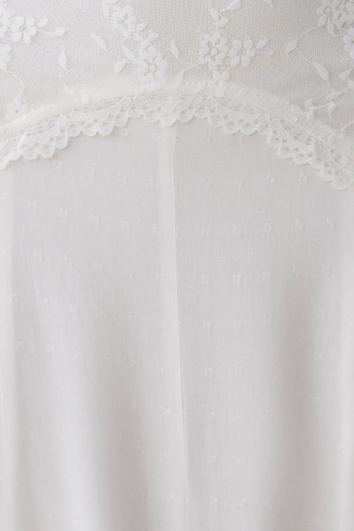 Skylar Lace Panelled Midi Skirt White