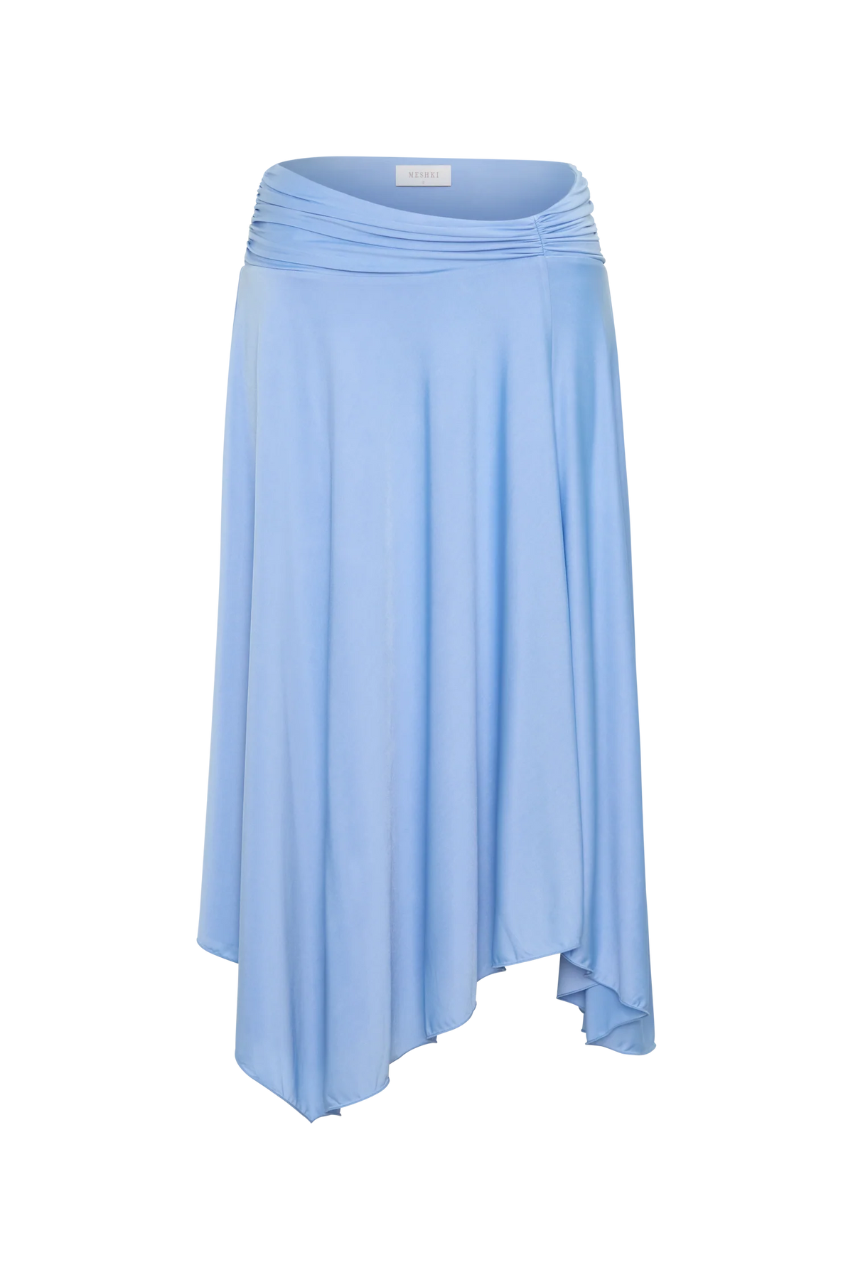 Luu Slinky Midi Skirt Sea Blue