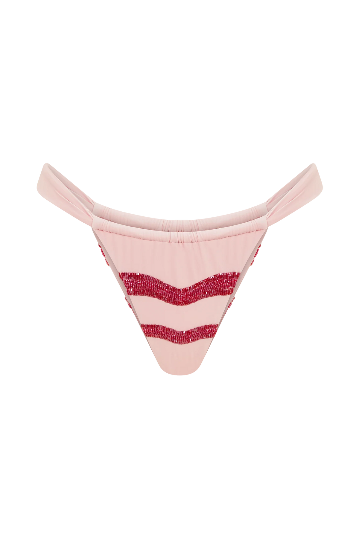 Robyn Beaded Bikini Bottom Pink