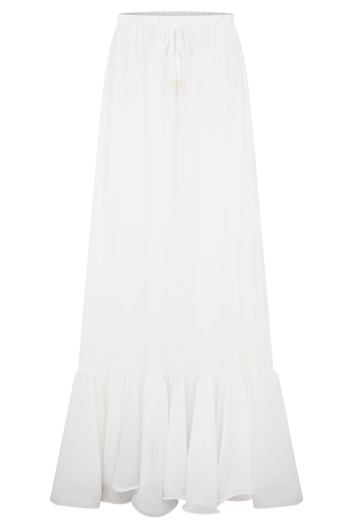 Carlie Chiffon Maxi Skirt Ivory