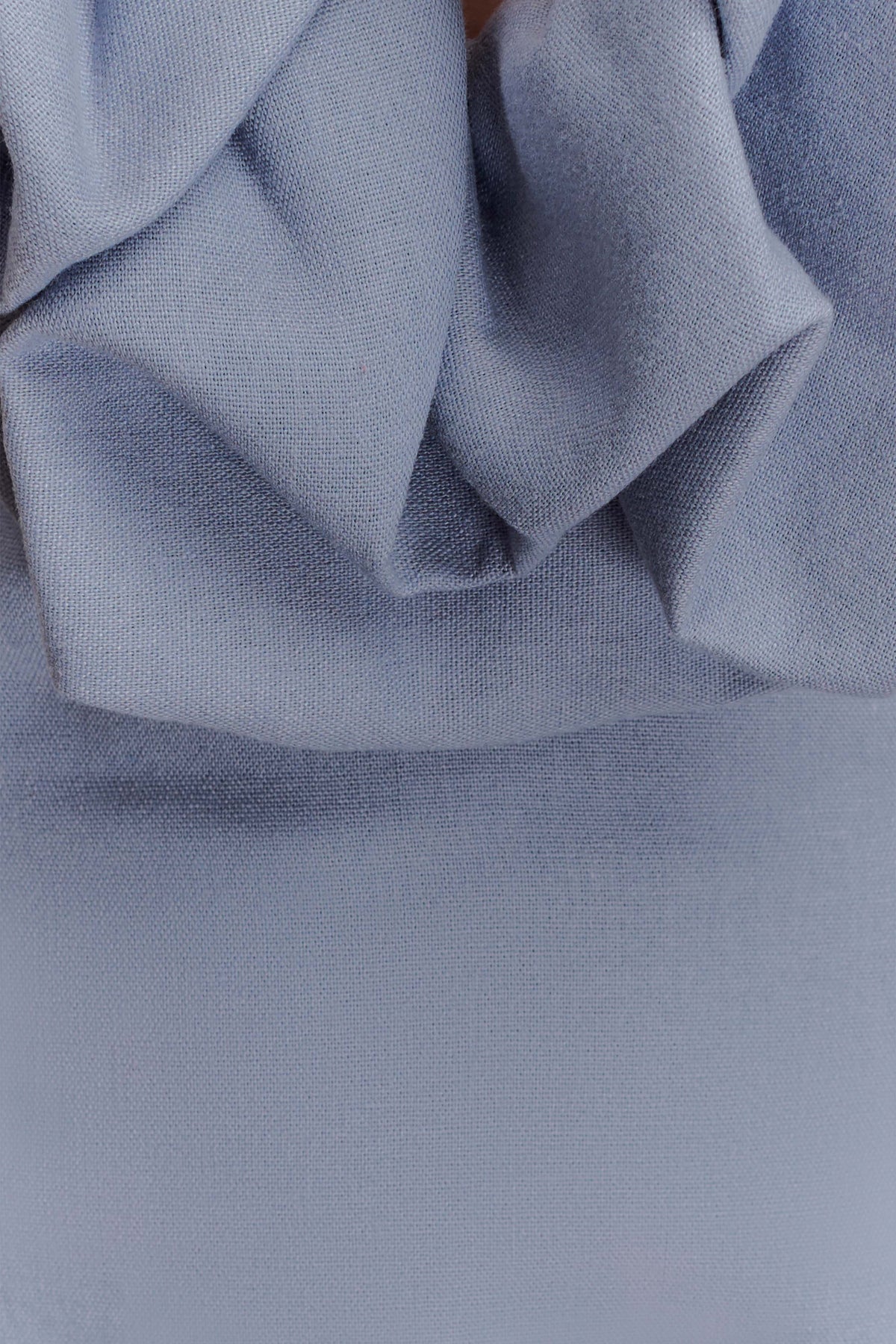 Carolyn Linen Bubble Maxi Dress Misty Blue
