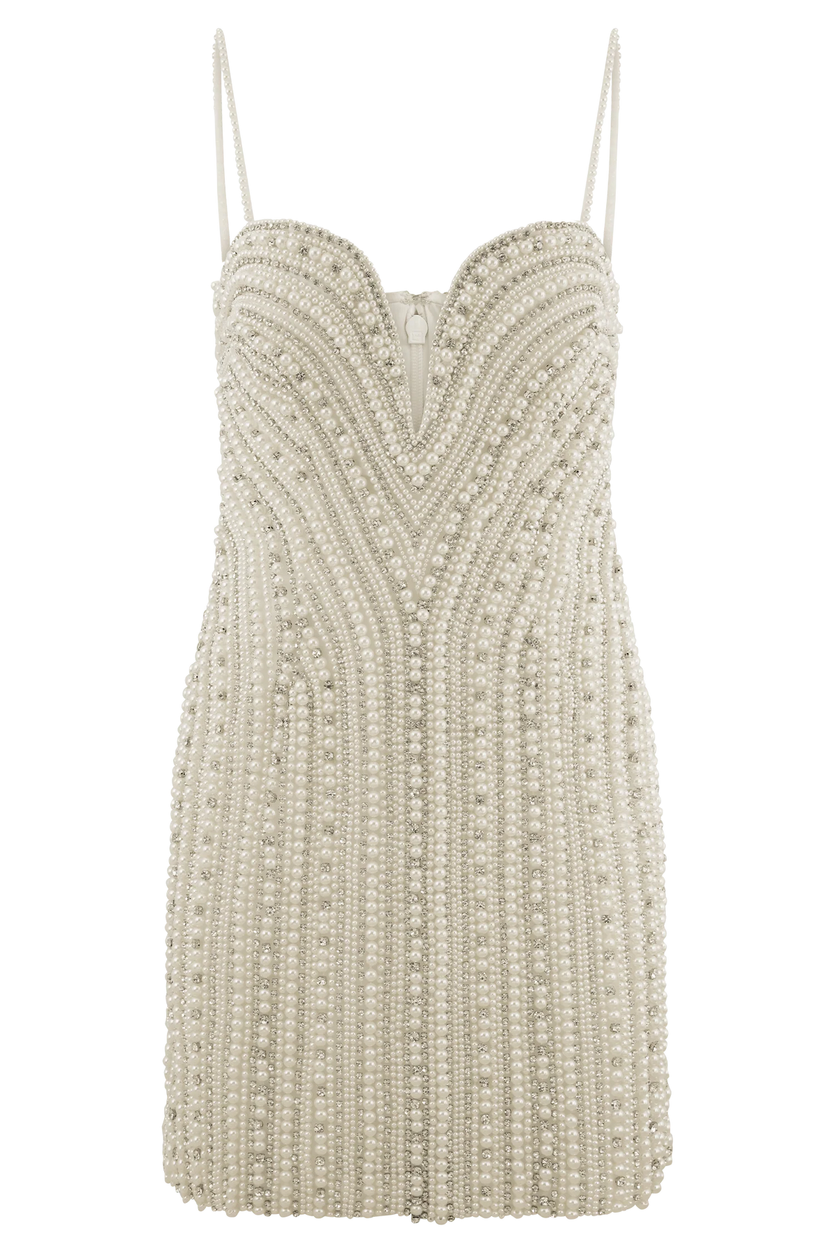 Naveena Embellished Mini Dress Silver