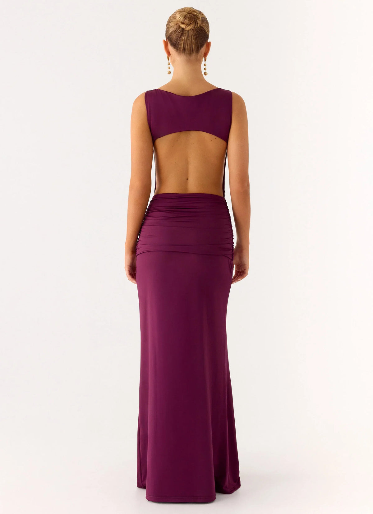 Fault Line Maxi Dress Plum