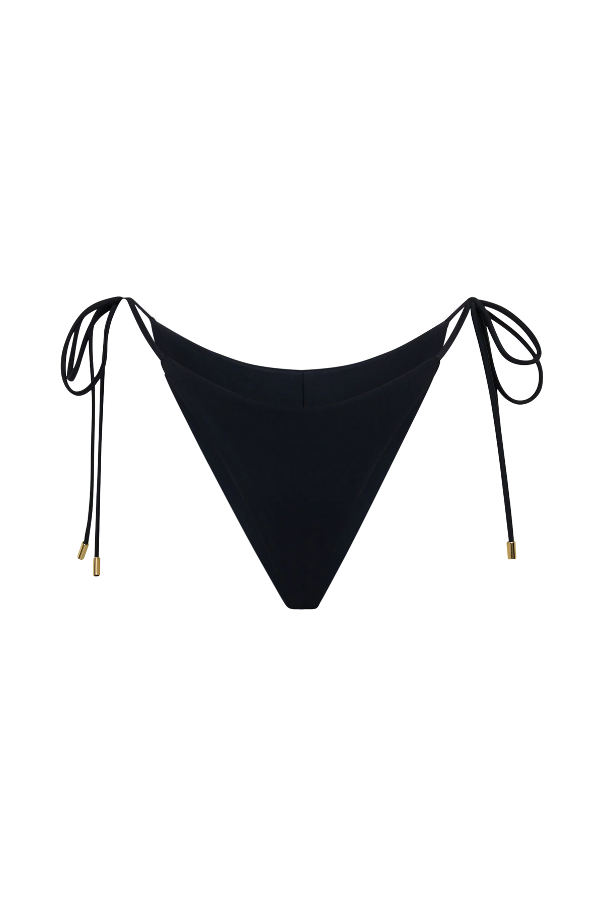 Blossom Side Tie Bikini Bottom Black