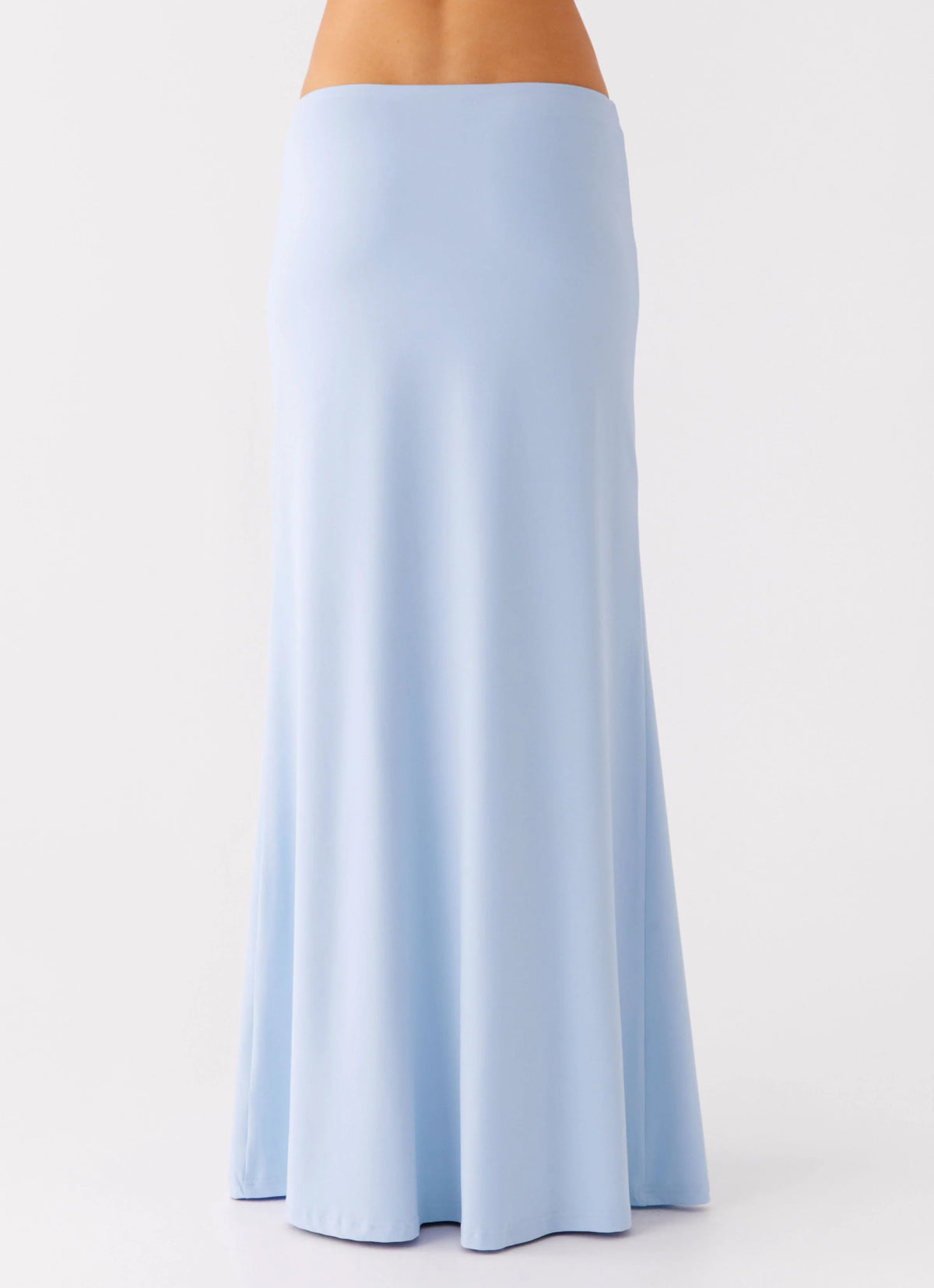 Like A Flower Maxi Skirt Baby Blue