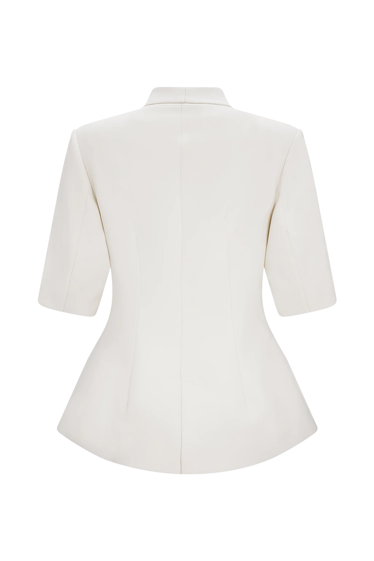 Opal Puff Sleeve Suiting Top Ivory