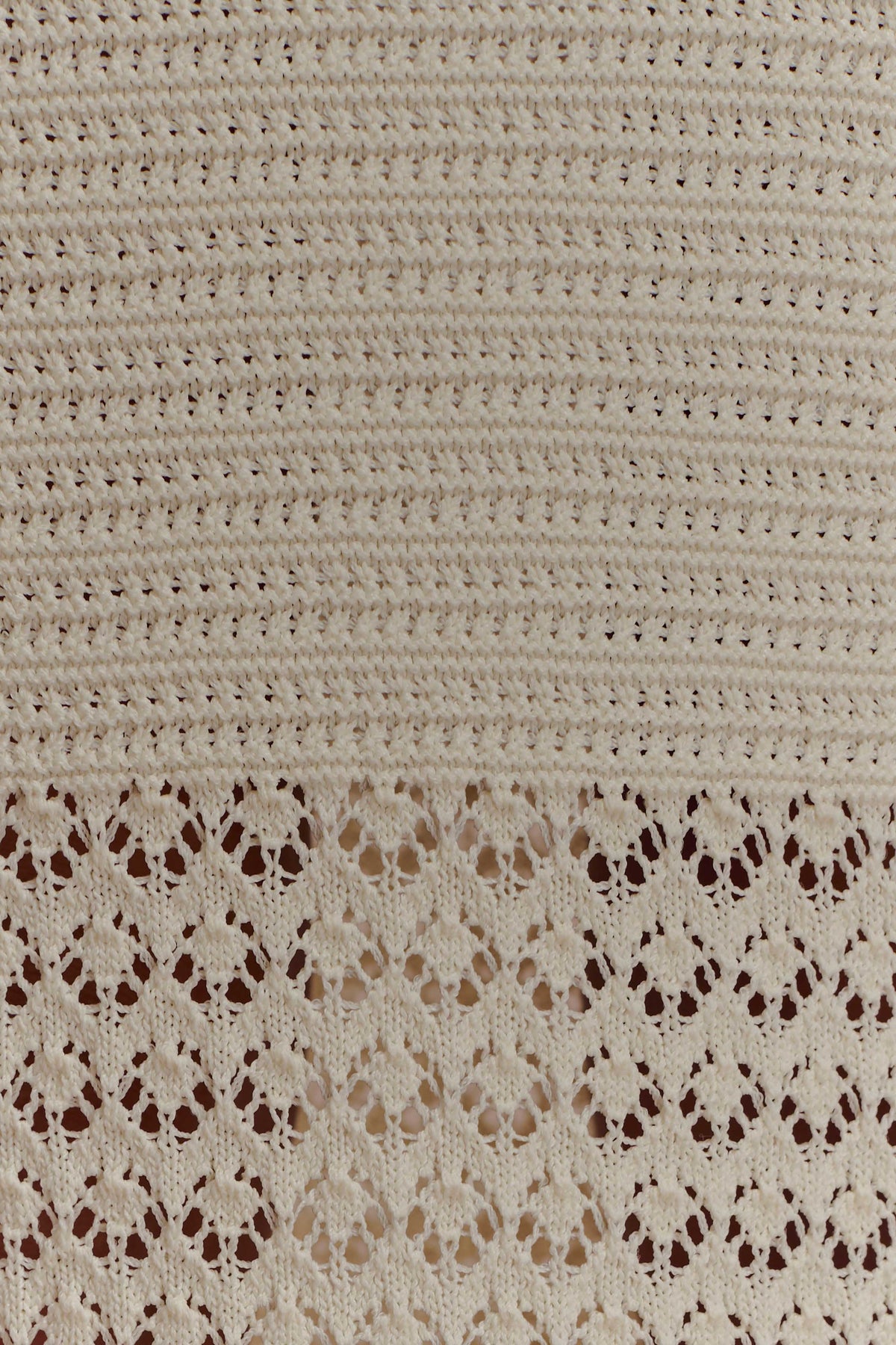 Madeline Scallop Knit Midi Skirt Ivory