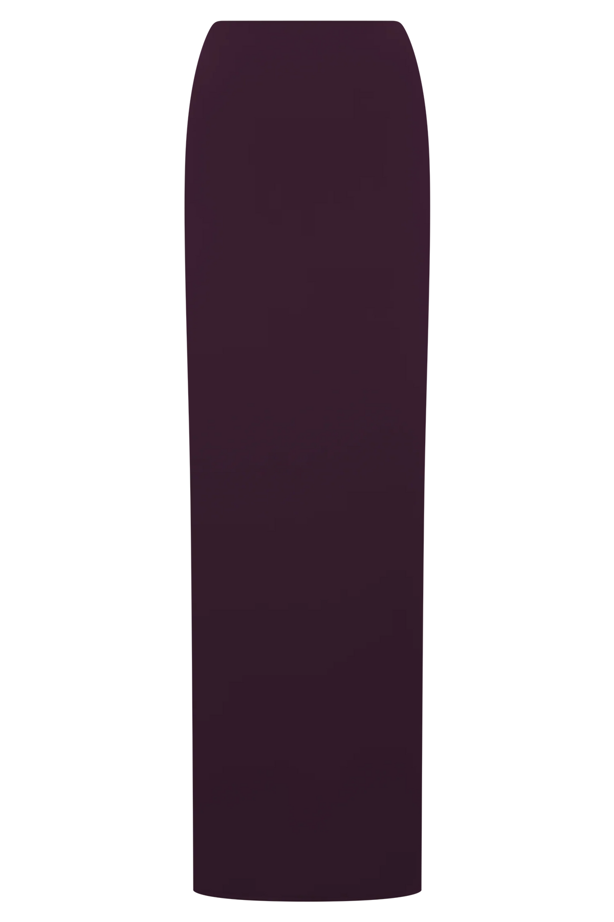Erina Slinky Ruched Maxi Skirt With Hardware Aubergine
