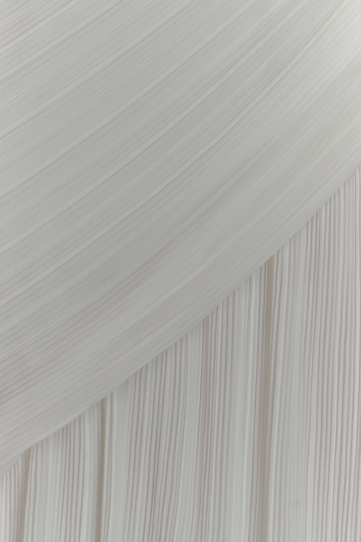Tamara Shirred Chiffon Midi Dress White