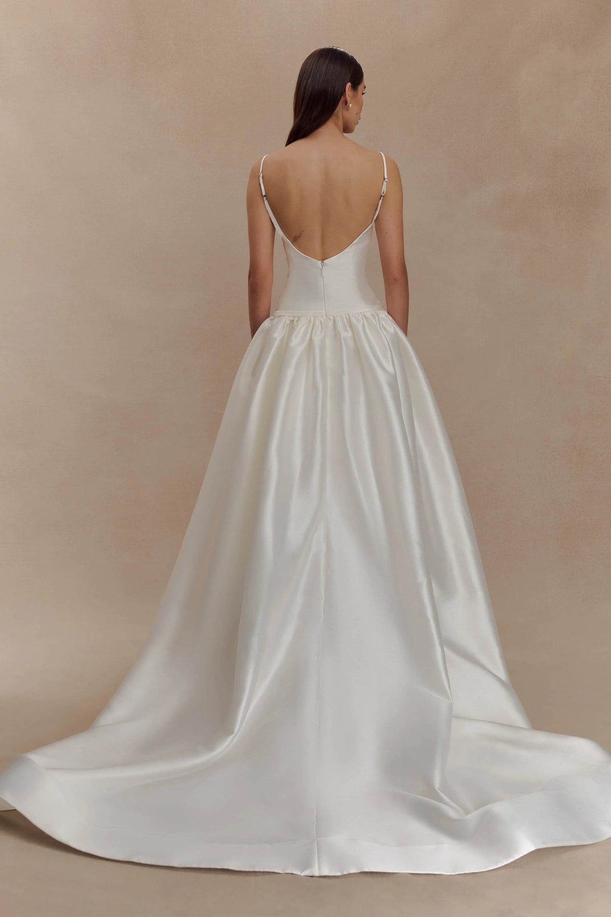 Carol Taffeta Maxi Gown Ivory