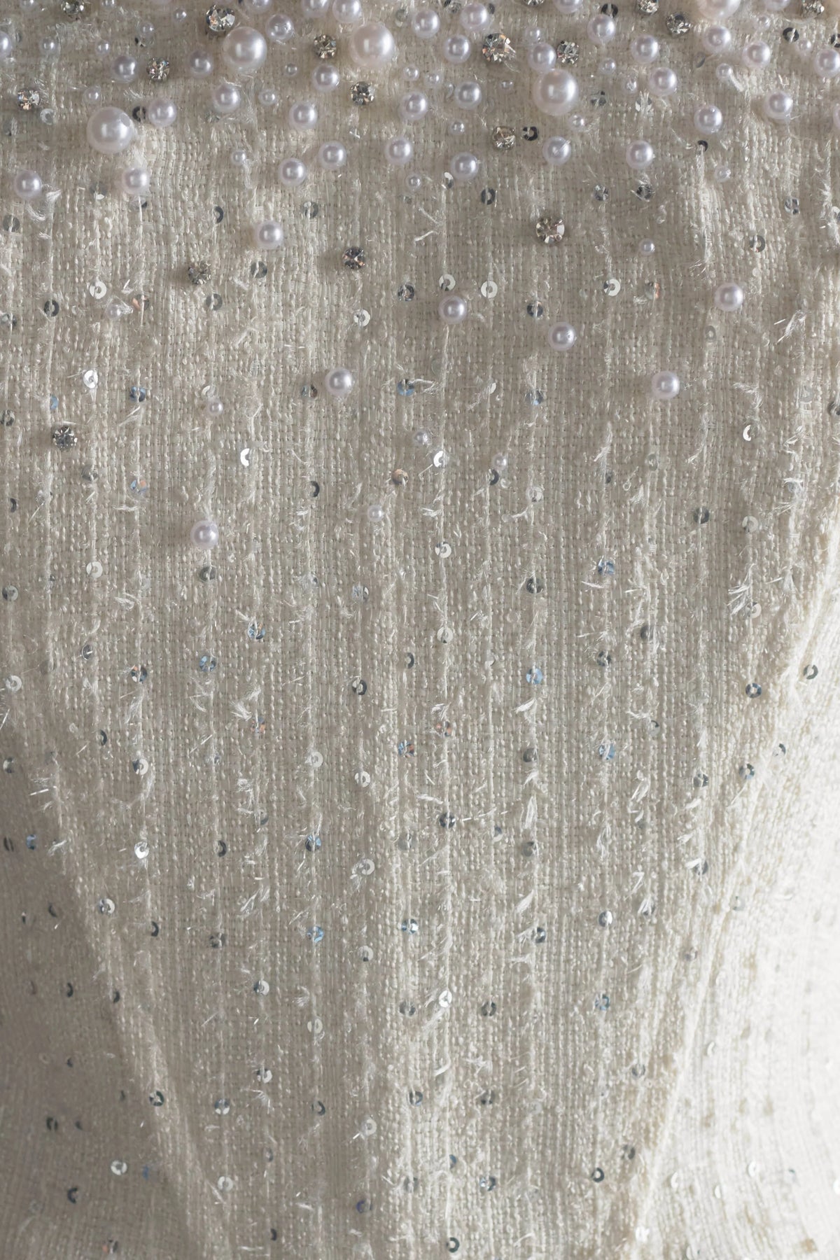 Lorrie Tweed Corset Mini Dress White