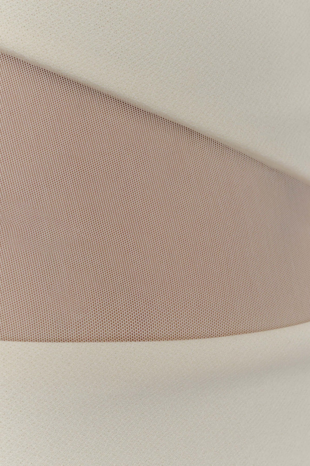 Vashti Cut Out Mesh Maxi Dress Ivory