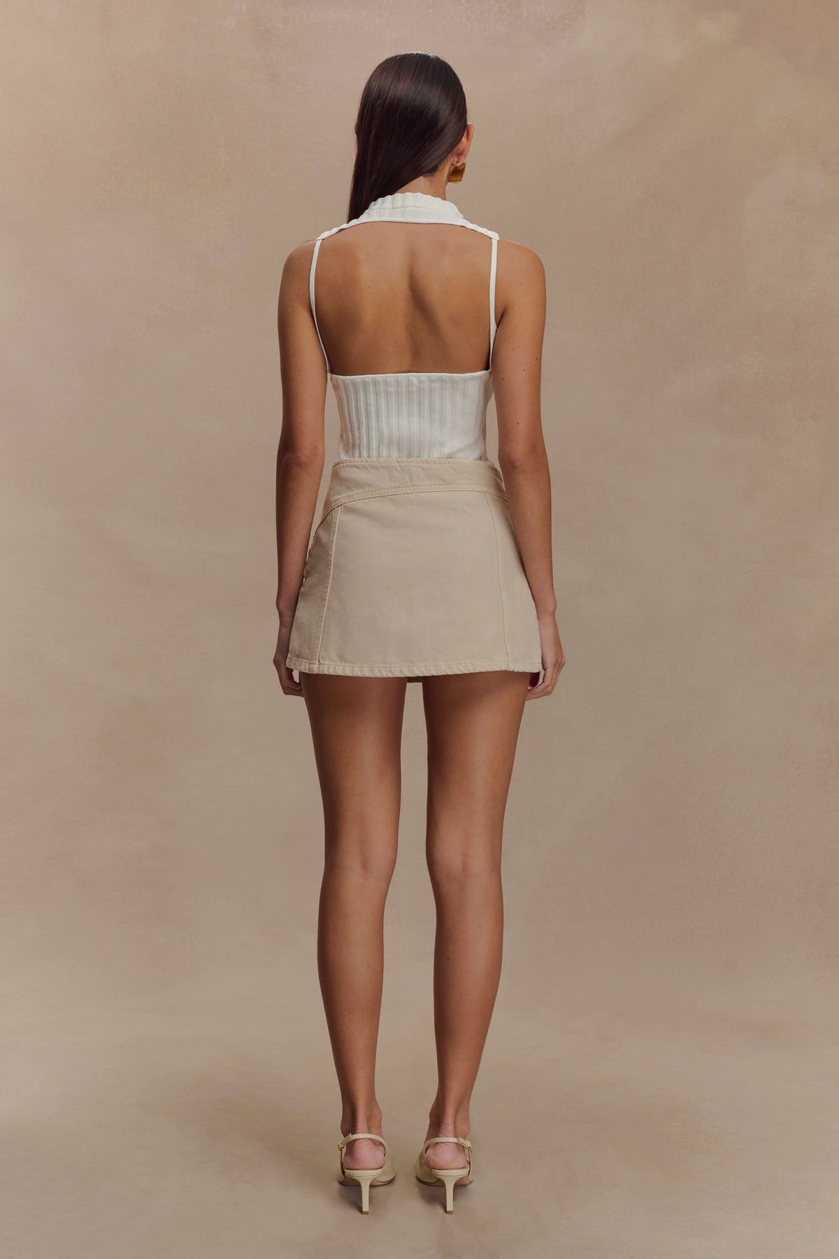 Oona Turtle Neck Knit Top Ivory