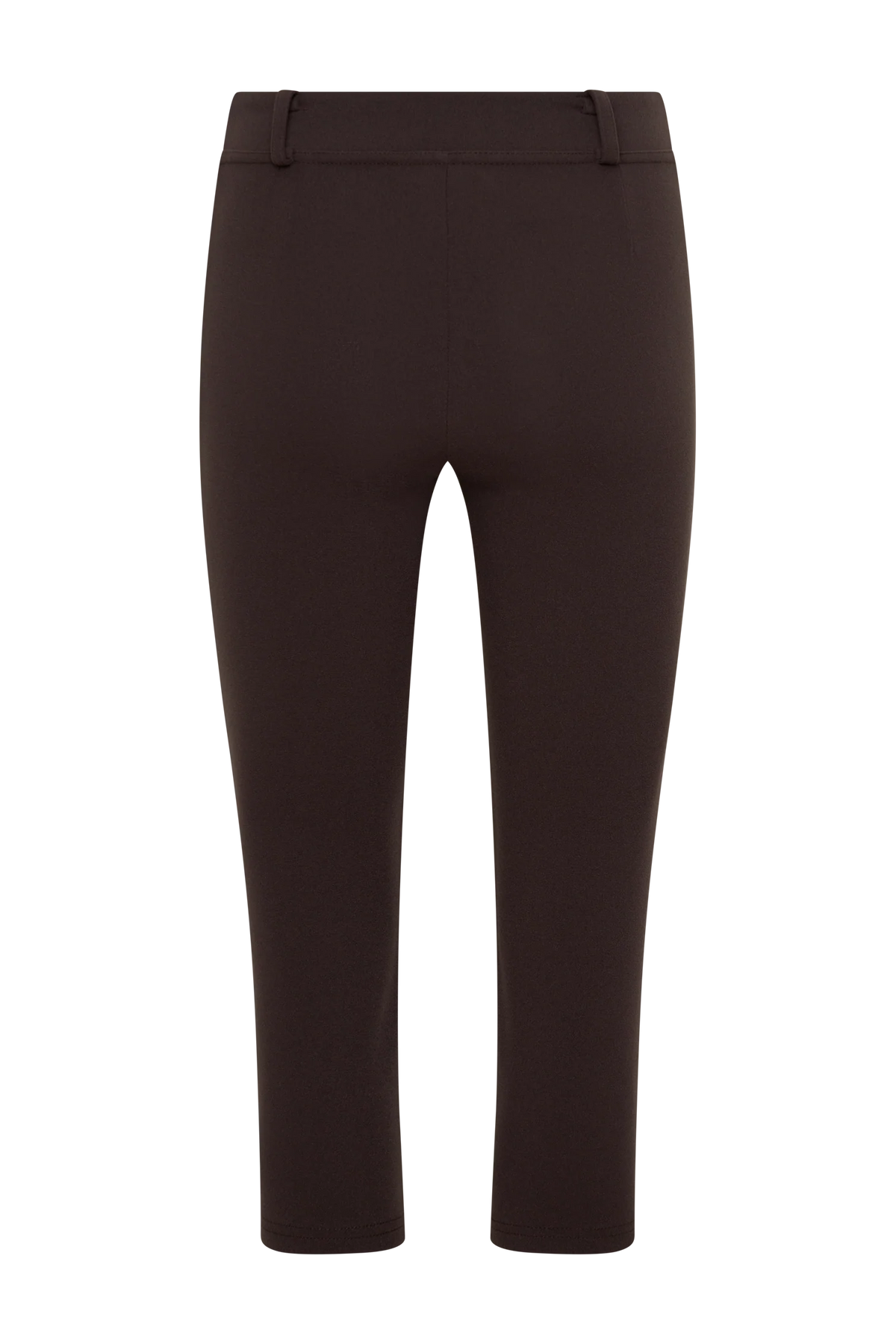 Blanca Stretch Crepe Capri Pants Chocolate