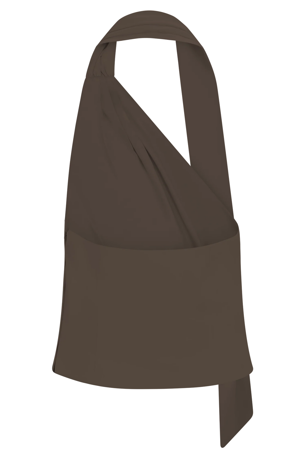 Marina Halter Top With Hardware Cacao Brown