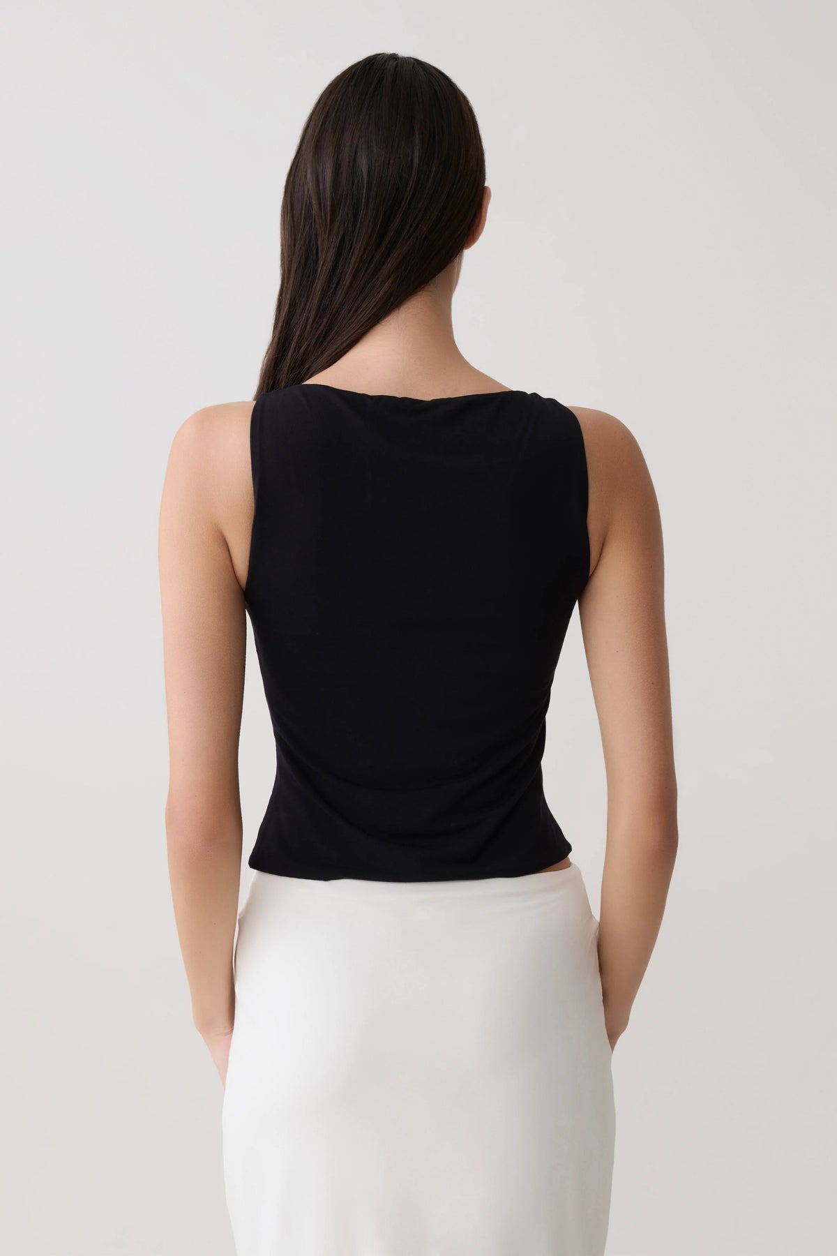 Nicolette Sleeveless Tank Top Black