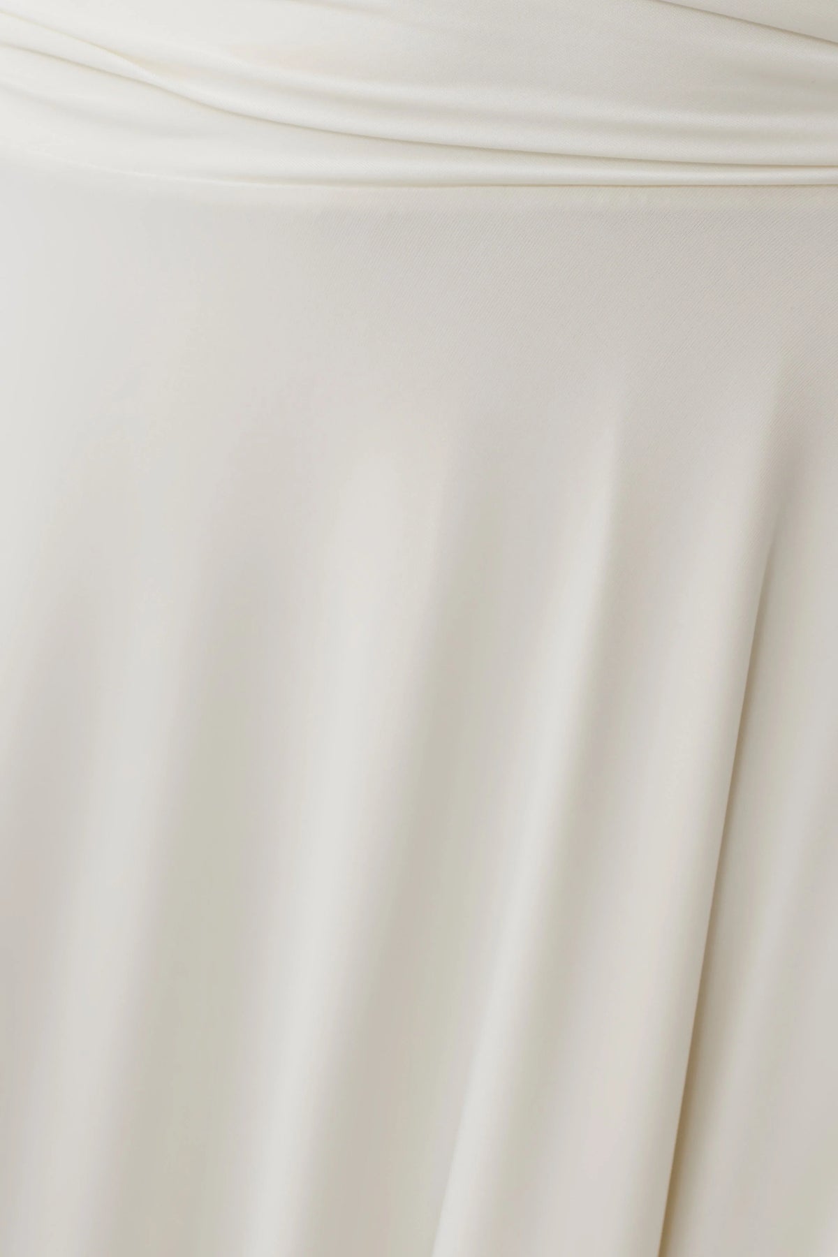Luu Off Shoulder Slinky Top Ivory