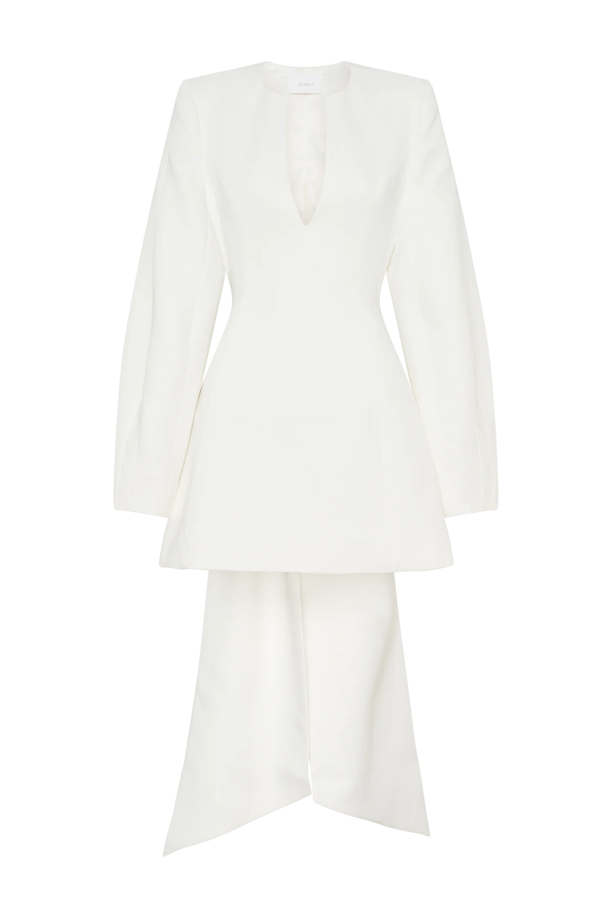 Rosanna Suiting Bow Mini Dress Ivory