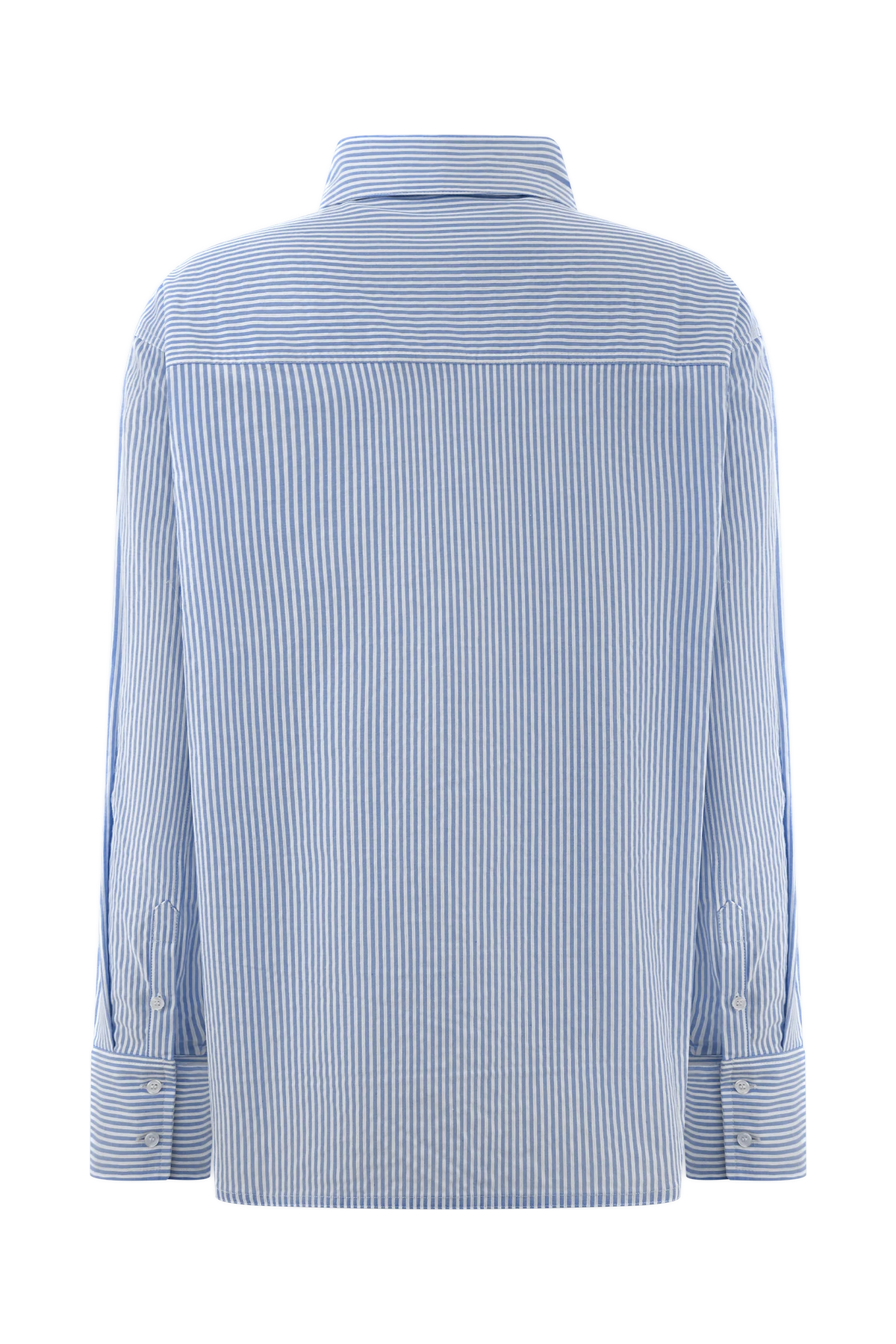 Hansen Oversized Shirt Blue Pinstripe