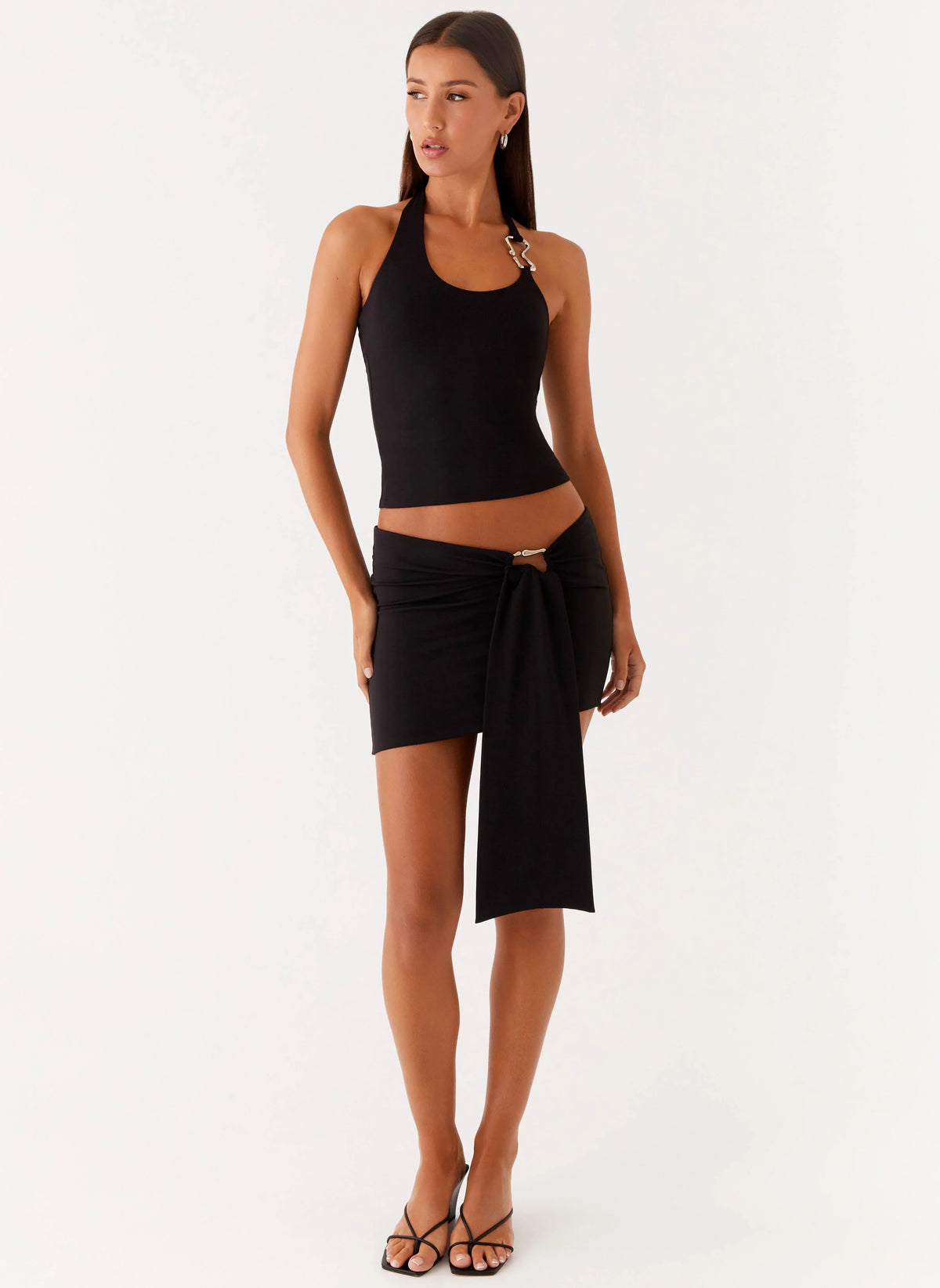 Lucent Mini Skirt Black