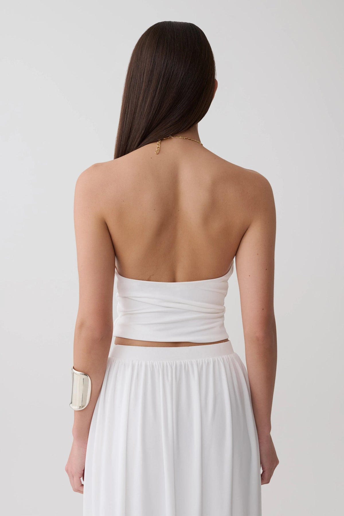 Banks Halter Neck Top With Hardware White