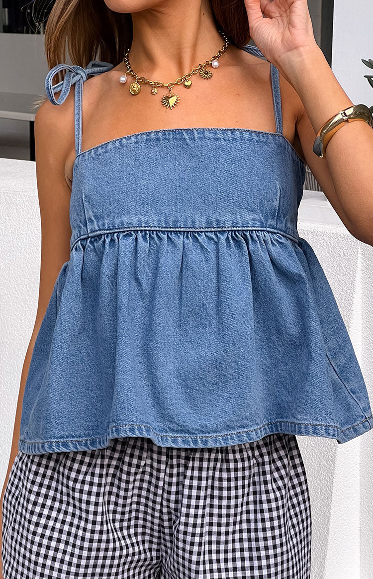 Ethel Blue Denim Top