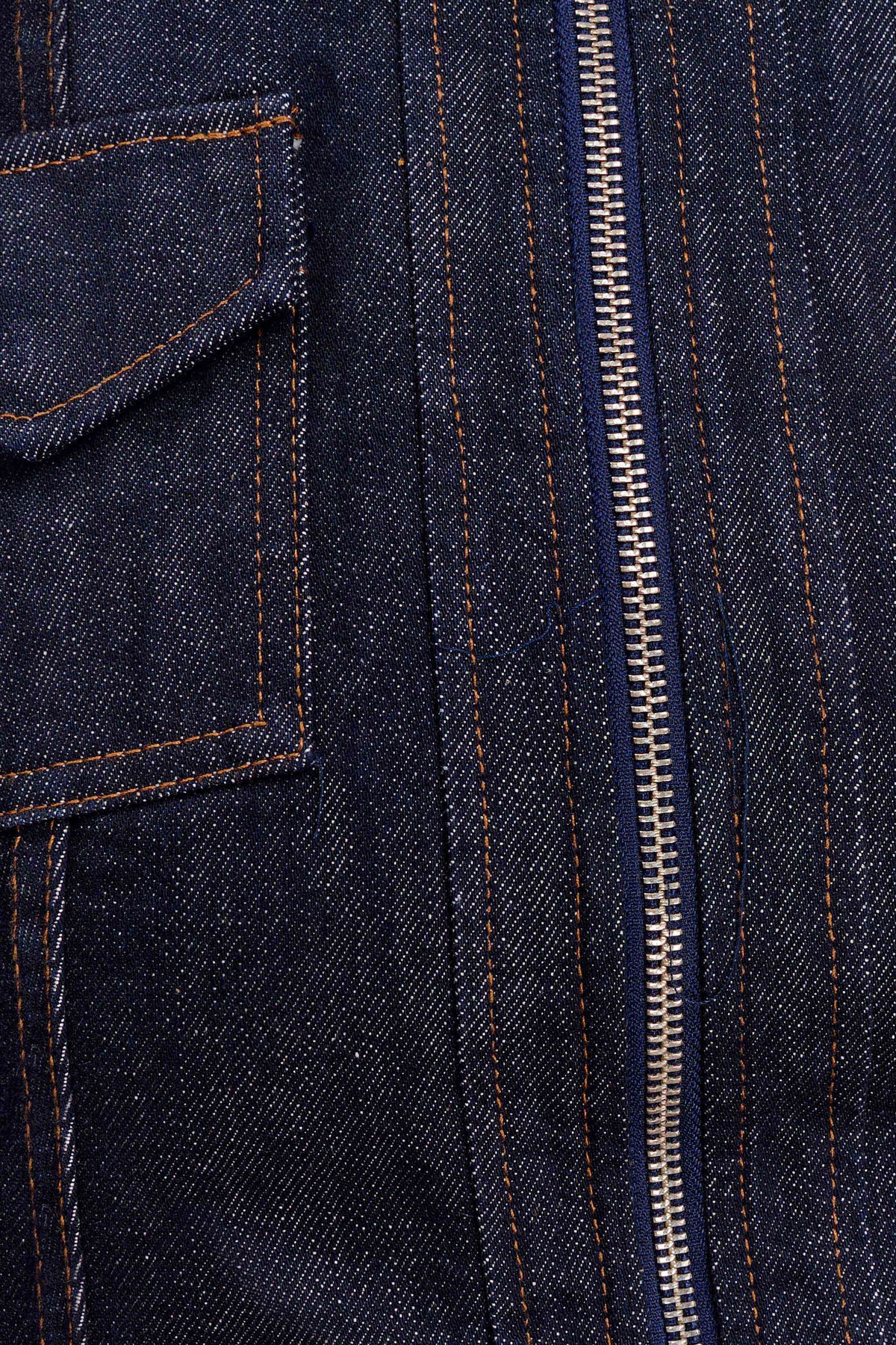 Cierra Cinched Jacket Top Washed Indigo Blue