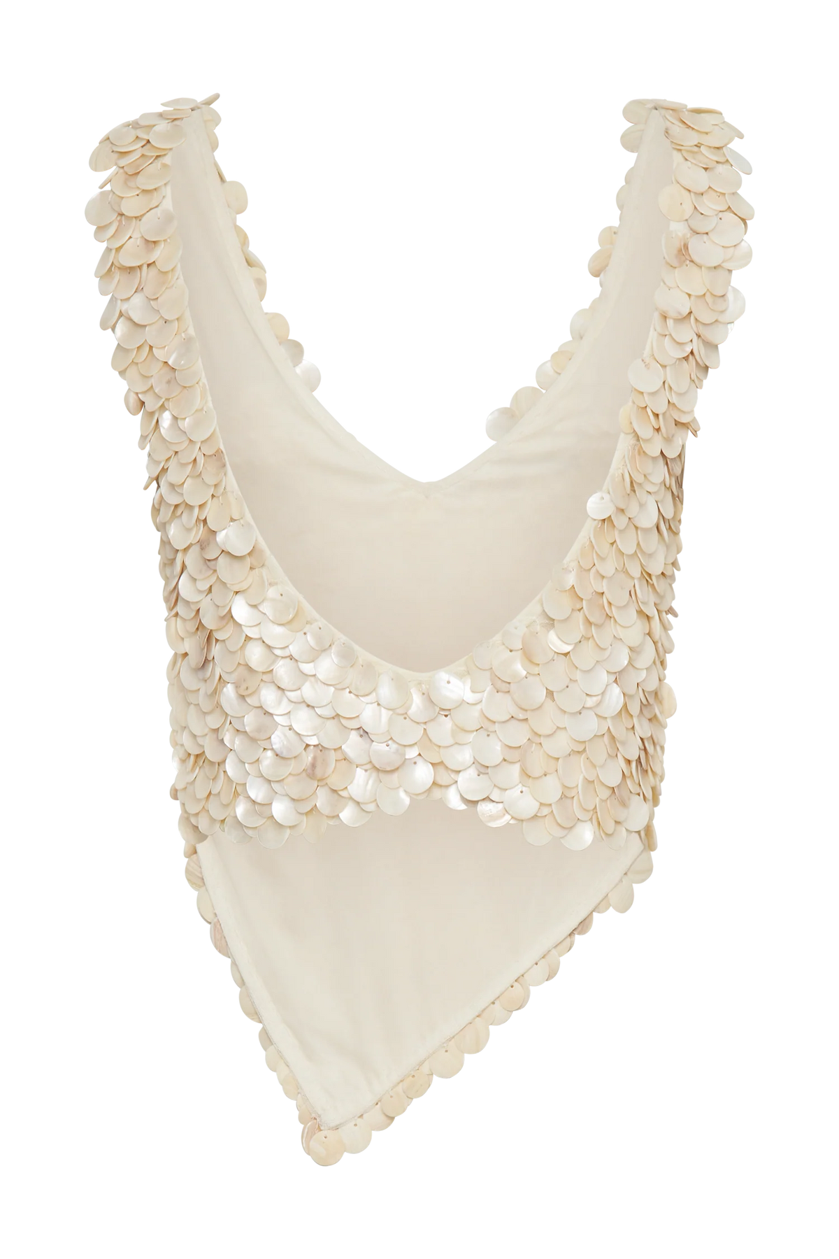 Willow Mother Of Pearl Halter Top Pearl