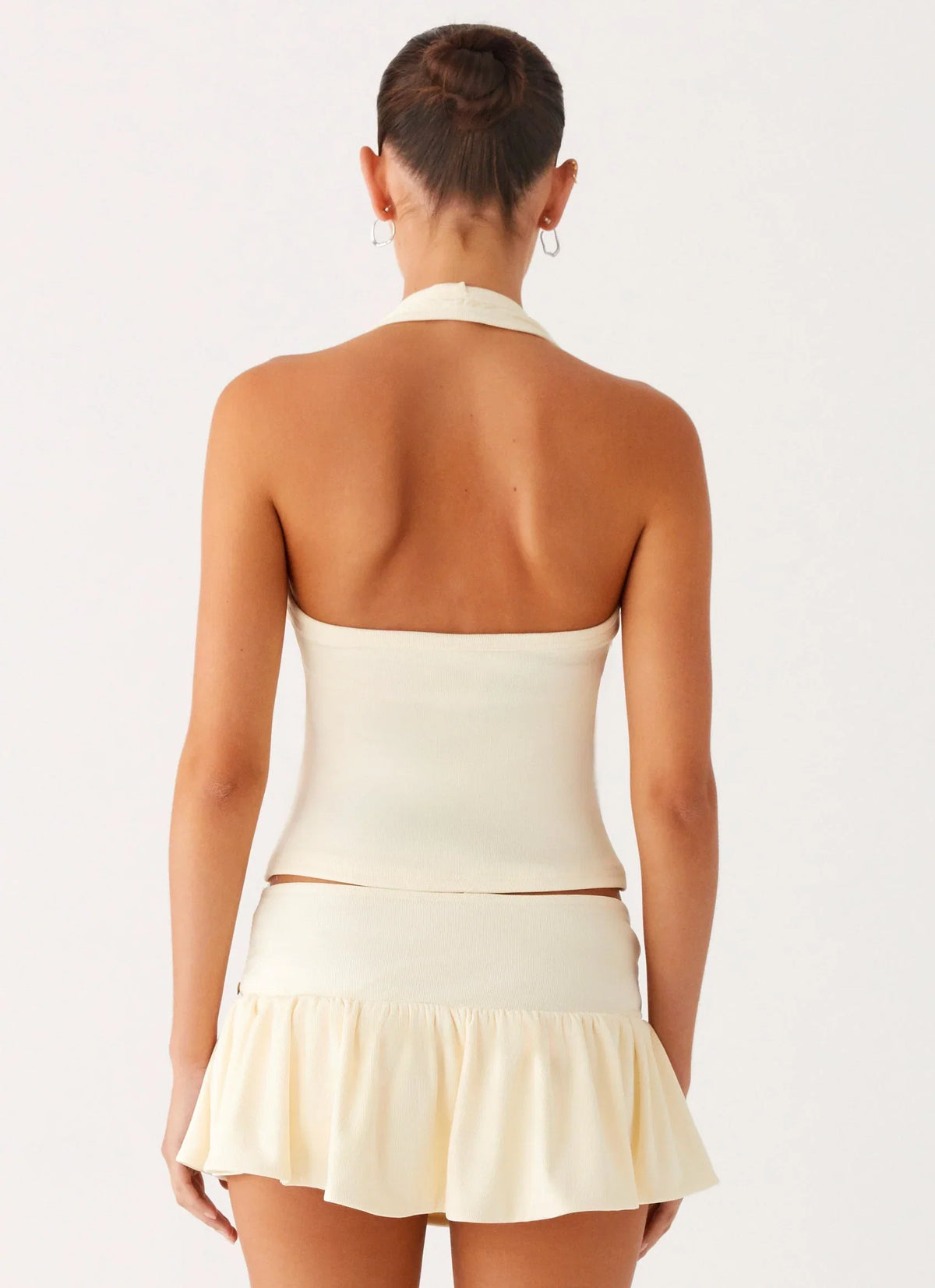 Vegas Nights Halter Neck Top Yellow