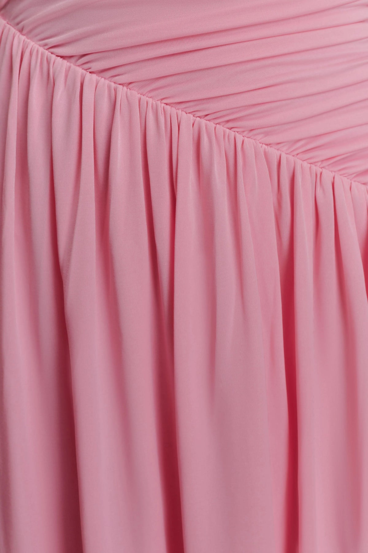 Ayeshya Slinky Asymmetric Maxi Dress Candy Pink