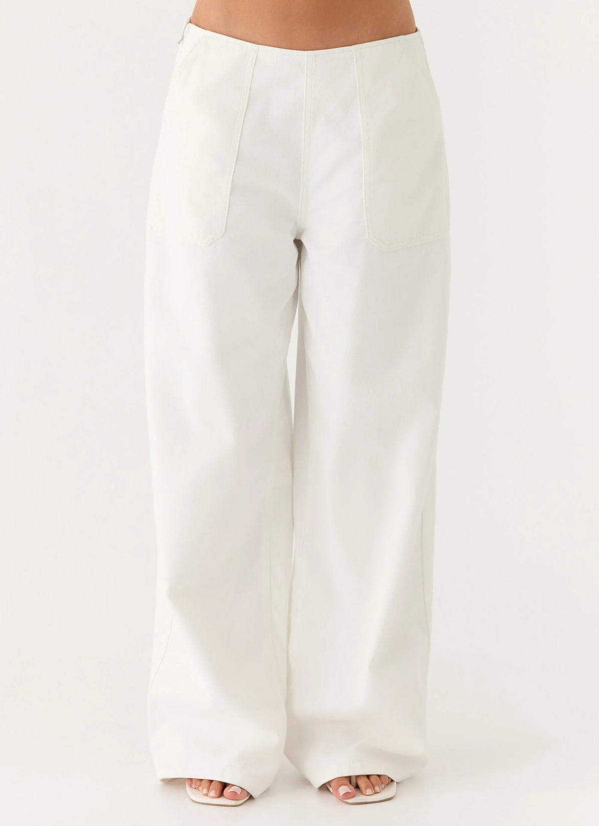 Seethal Low Rise Pants White