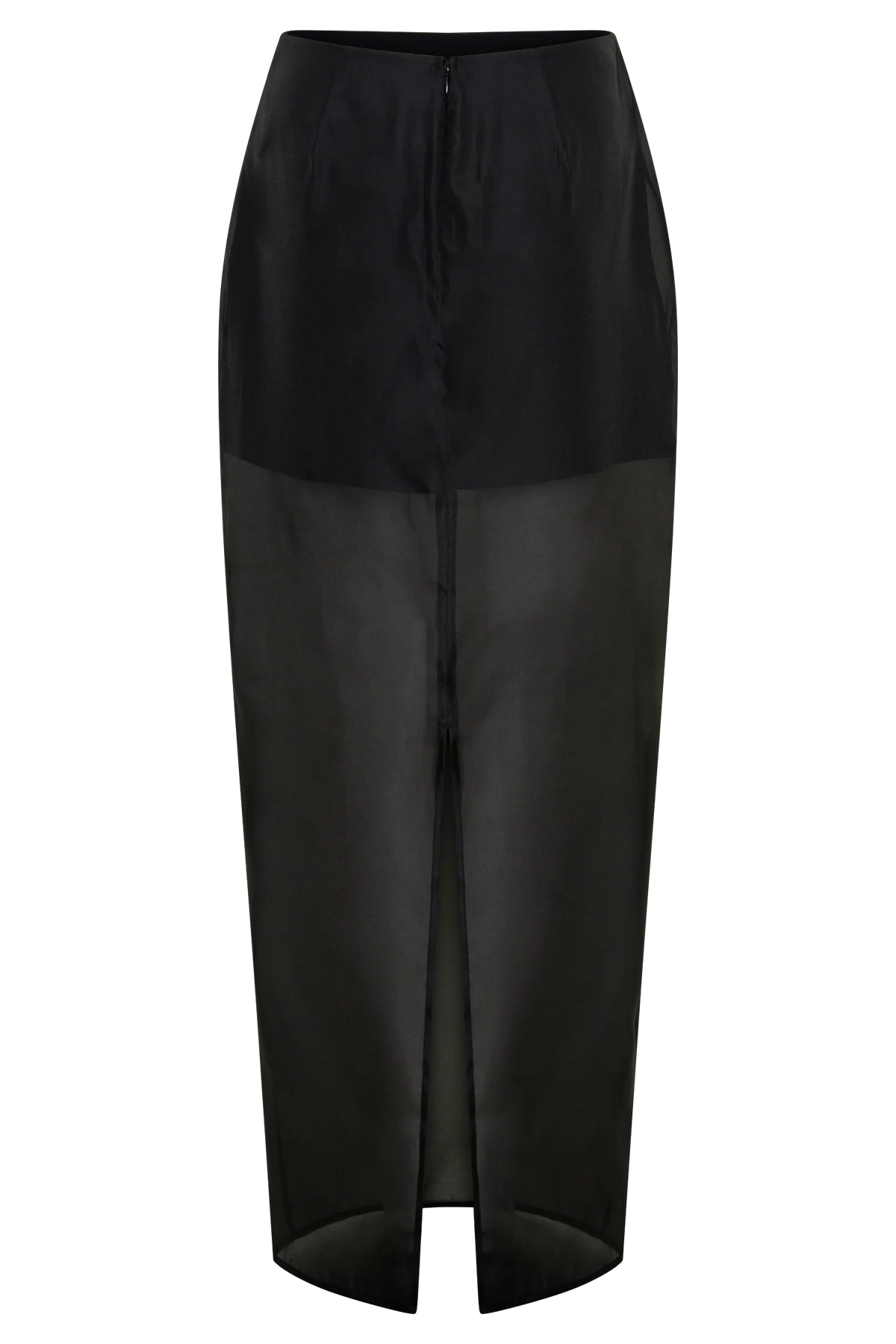 Ximena Organza Maxi Skirt Black
