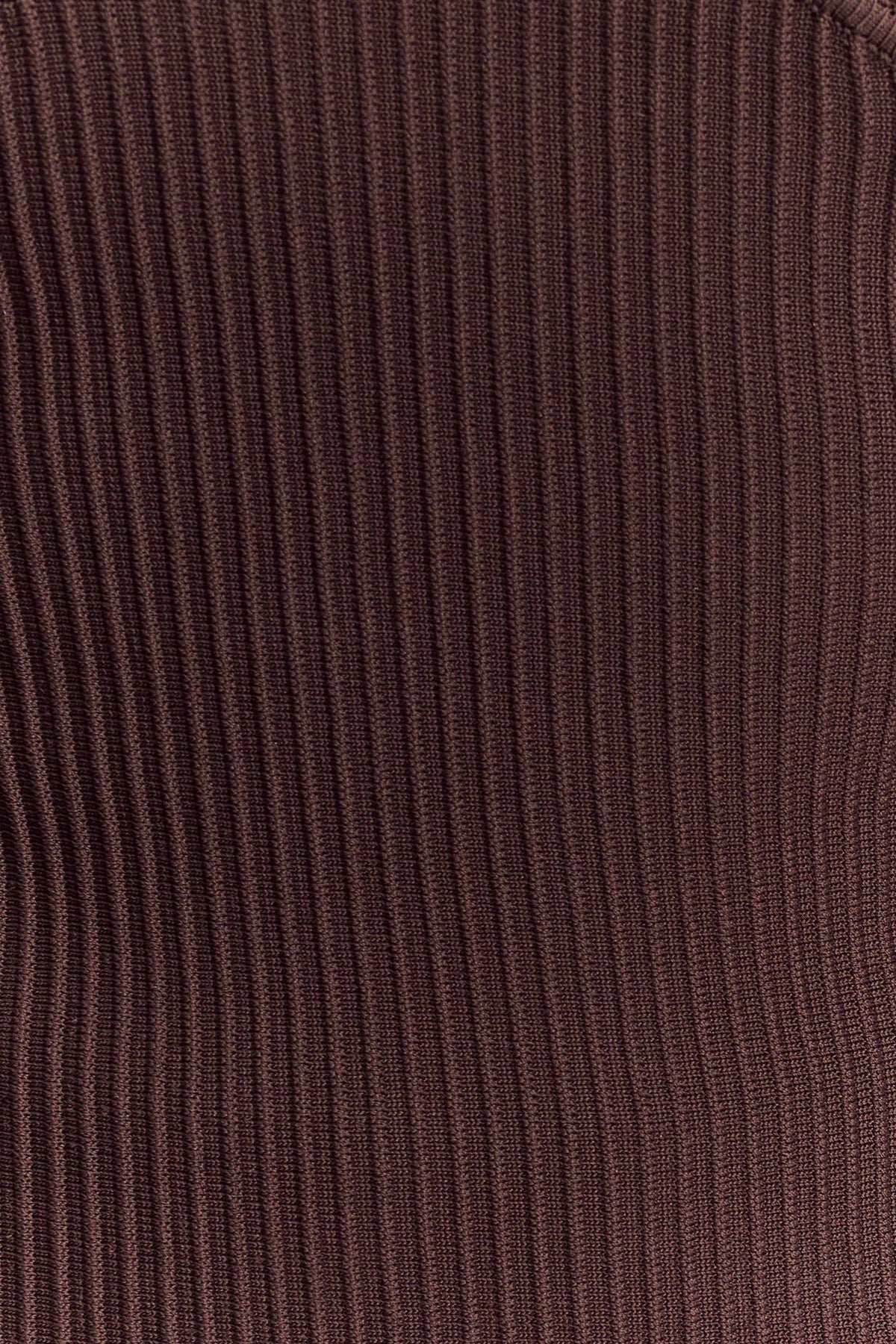 Elodie Strapless Cupped Knit Top Chocolate