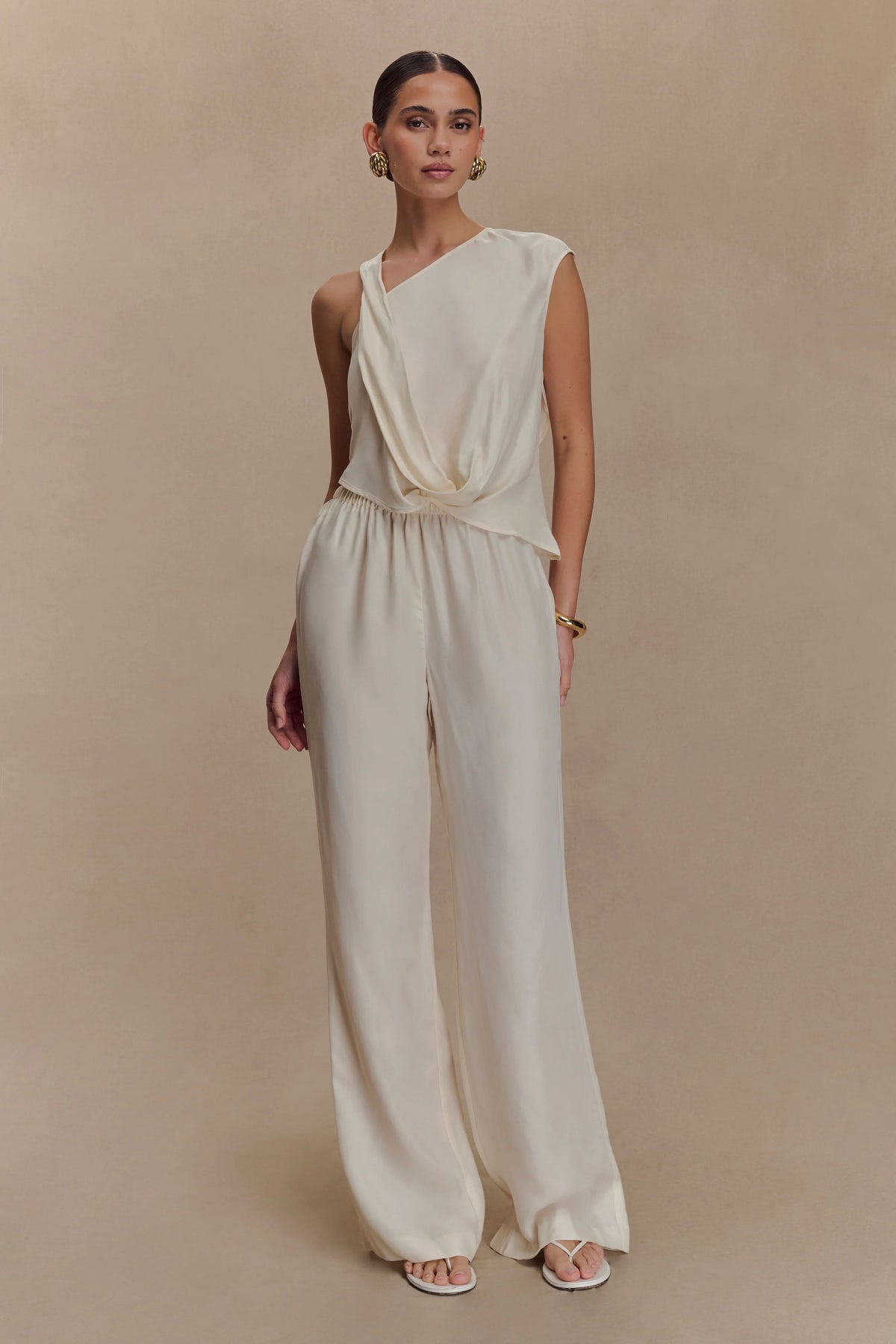 Violeta Asymmetric Top Ivory